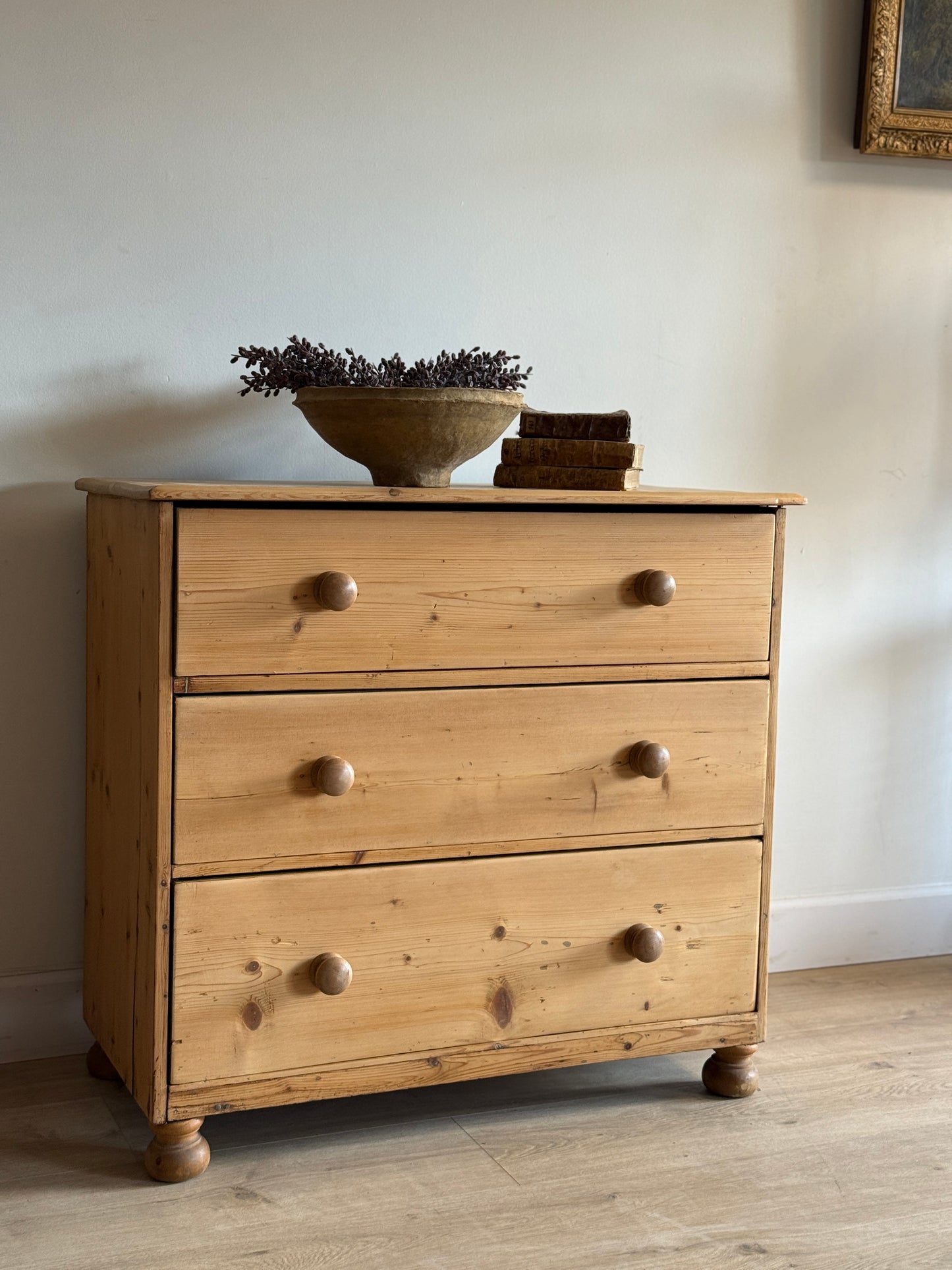 Antique English Pine Dresser/Chest of Drawers