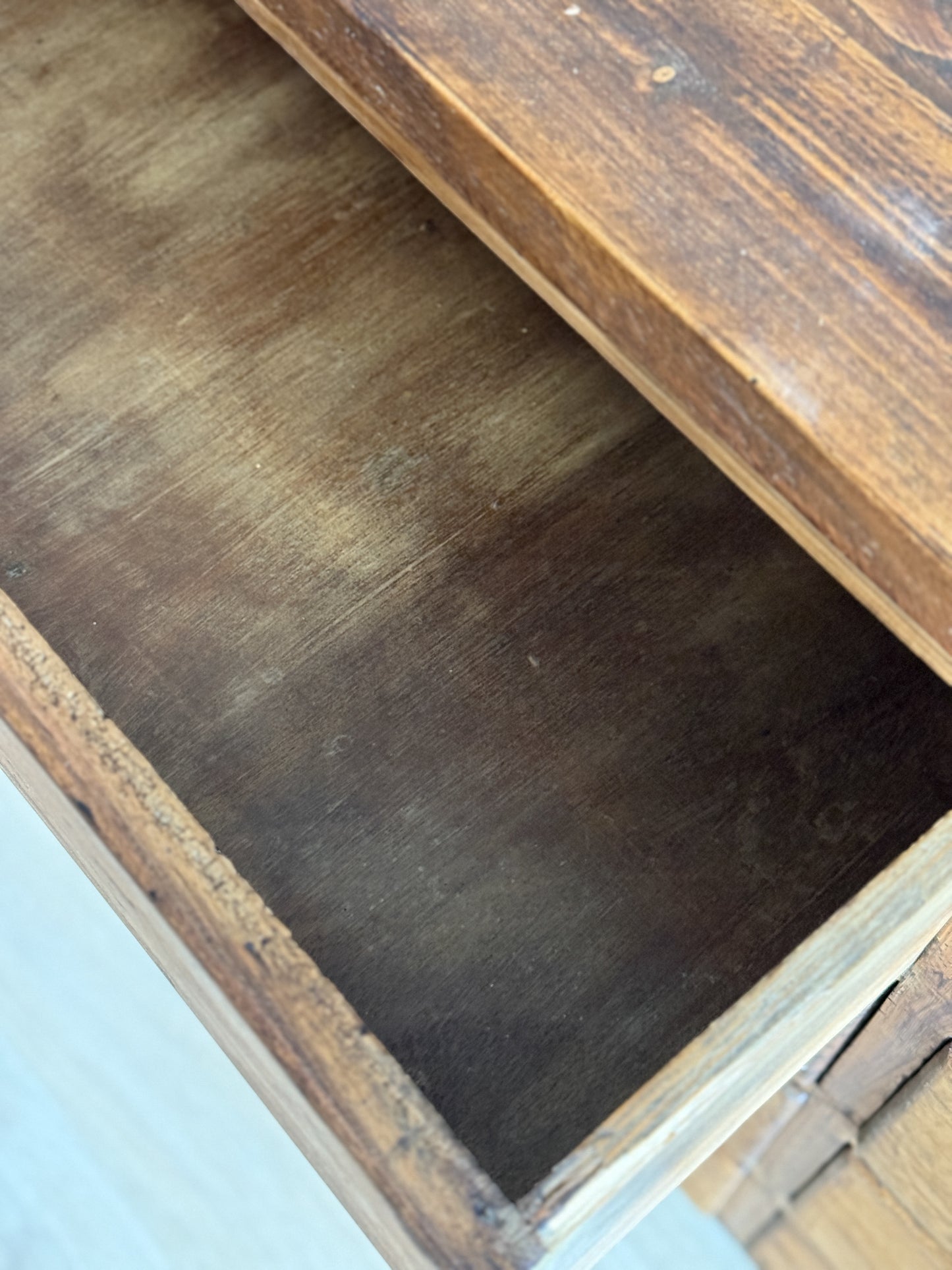 Antique English Bank of School Drawers/Sideboard