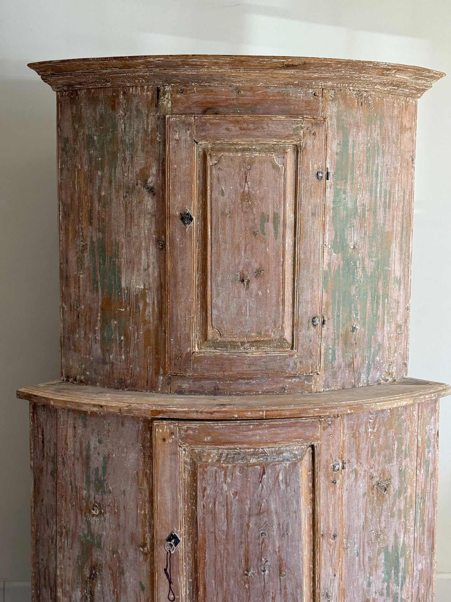 Antique Swedish Corner Cupboard
