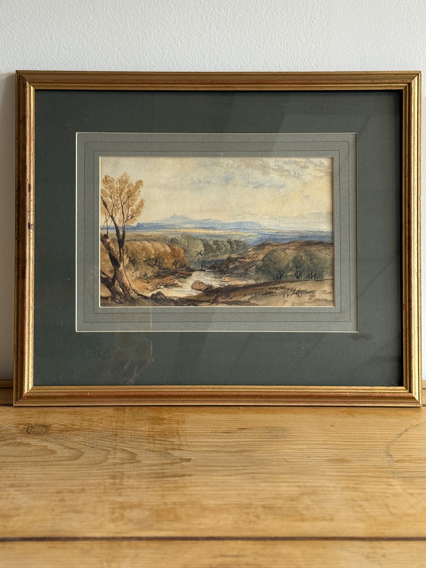 19th Century Original English Watercolor Painting, by R.P. Leitch