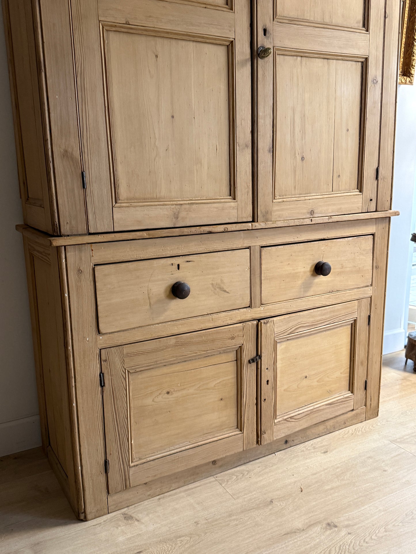 Monumental Antique English Housekeepers Cupboard