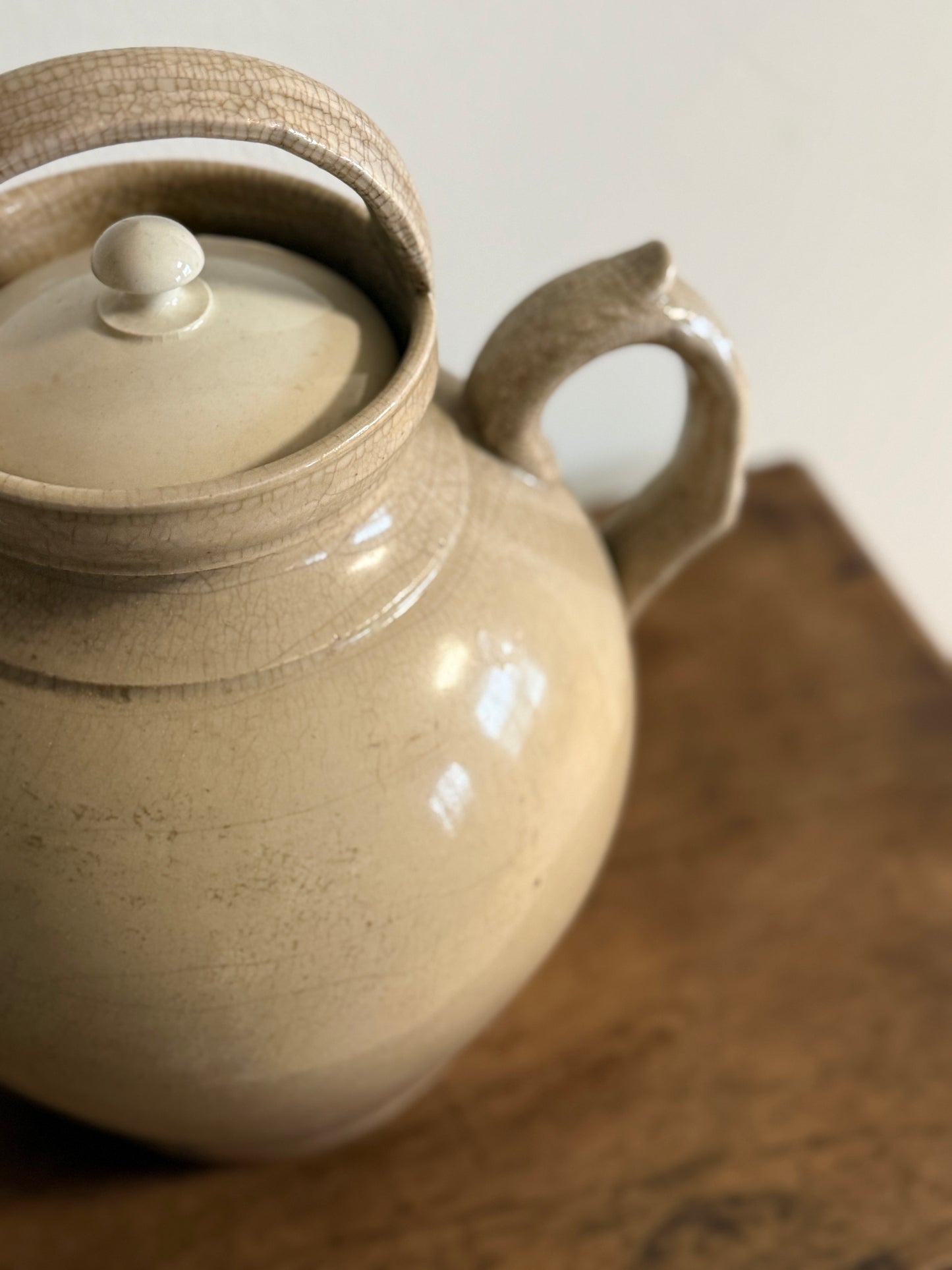 Rare Large French Gargoulette Pot