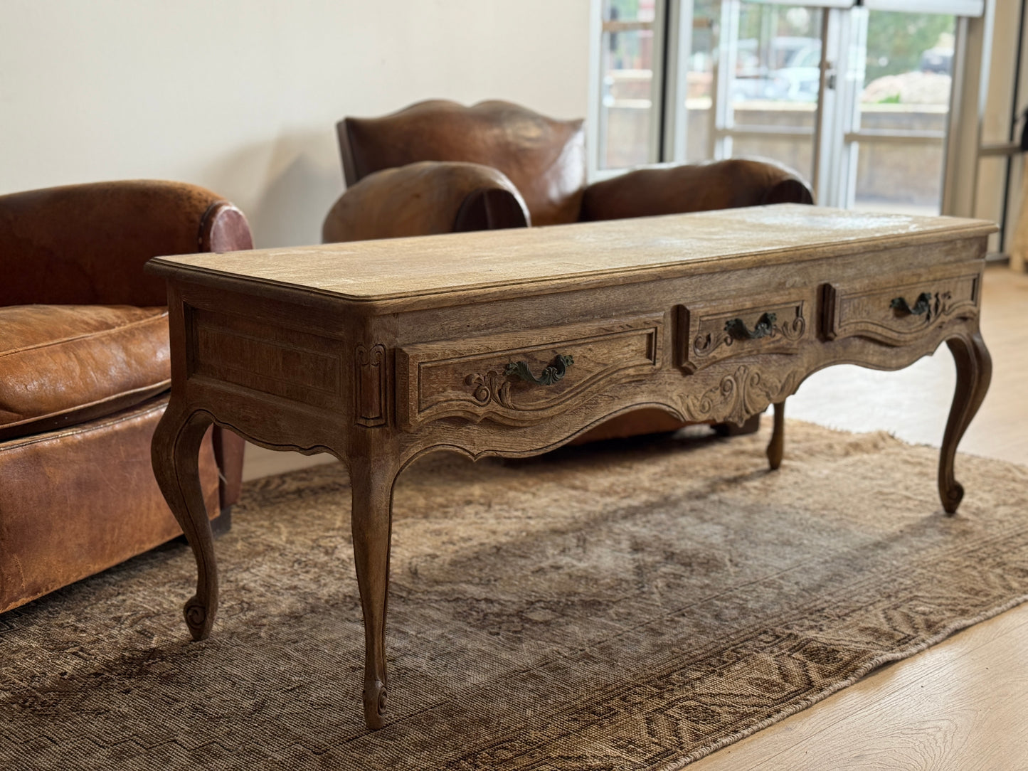 Antique French Hall Bench/Coffee Table