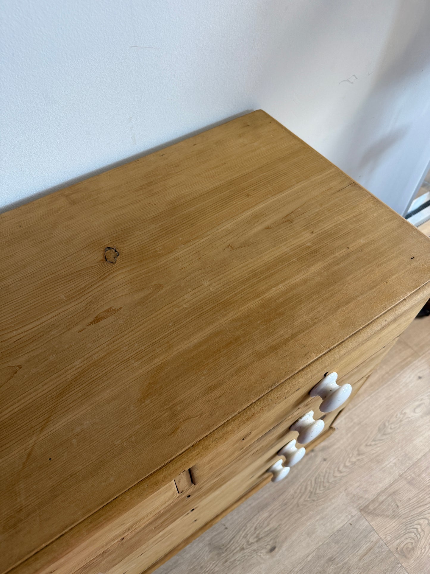 Antique English Pine Dresser/Chest of Drawers