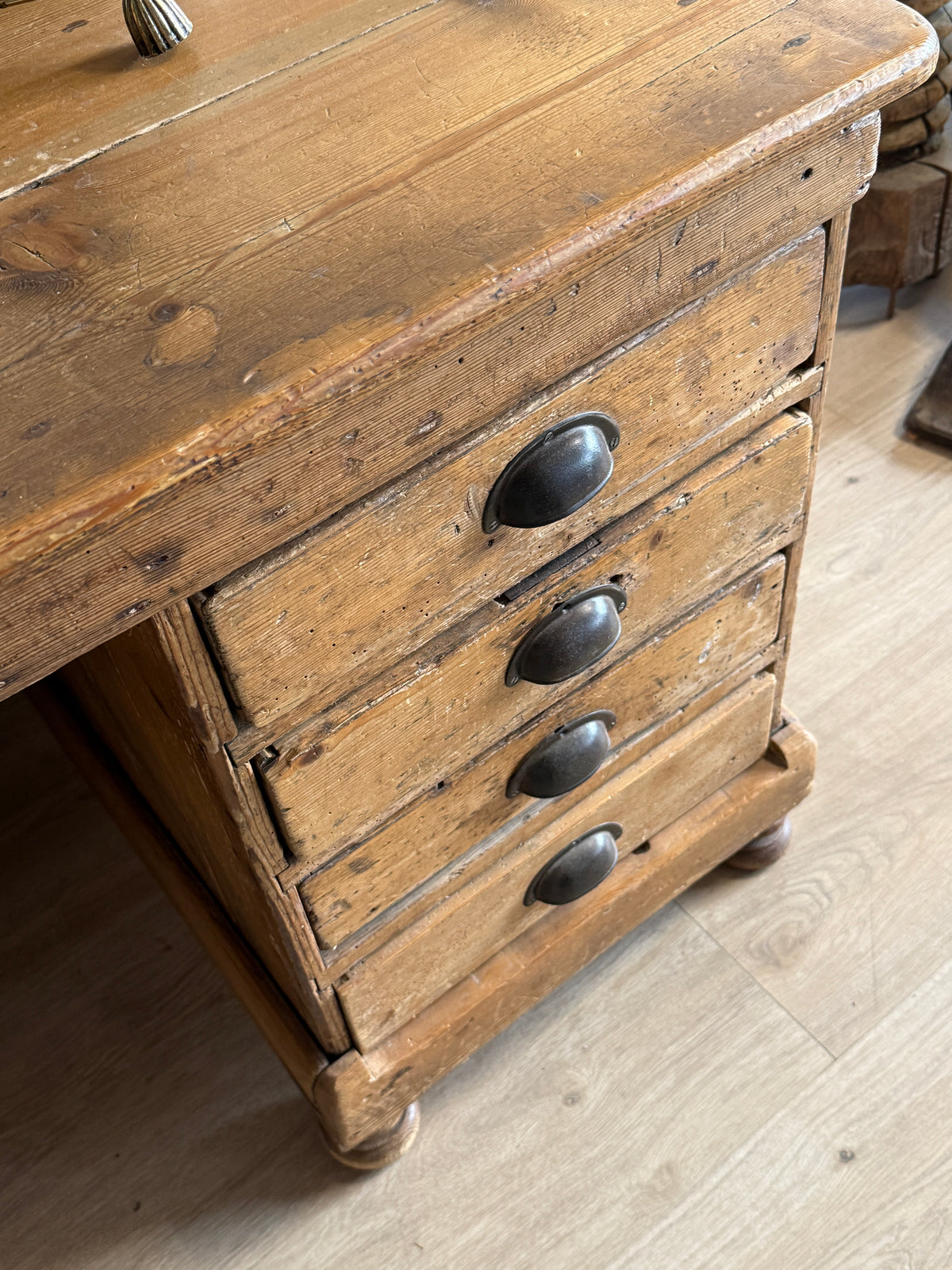 Antique English Pine Desk