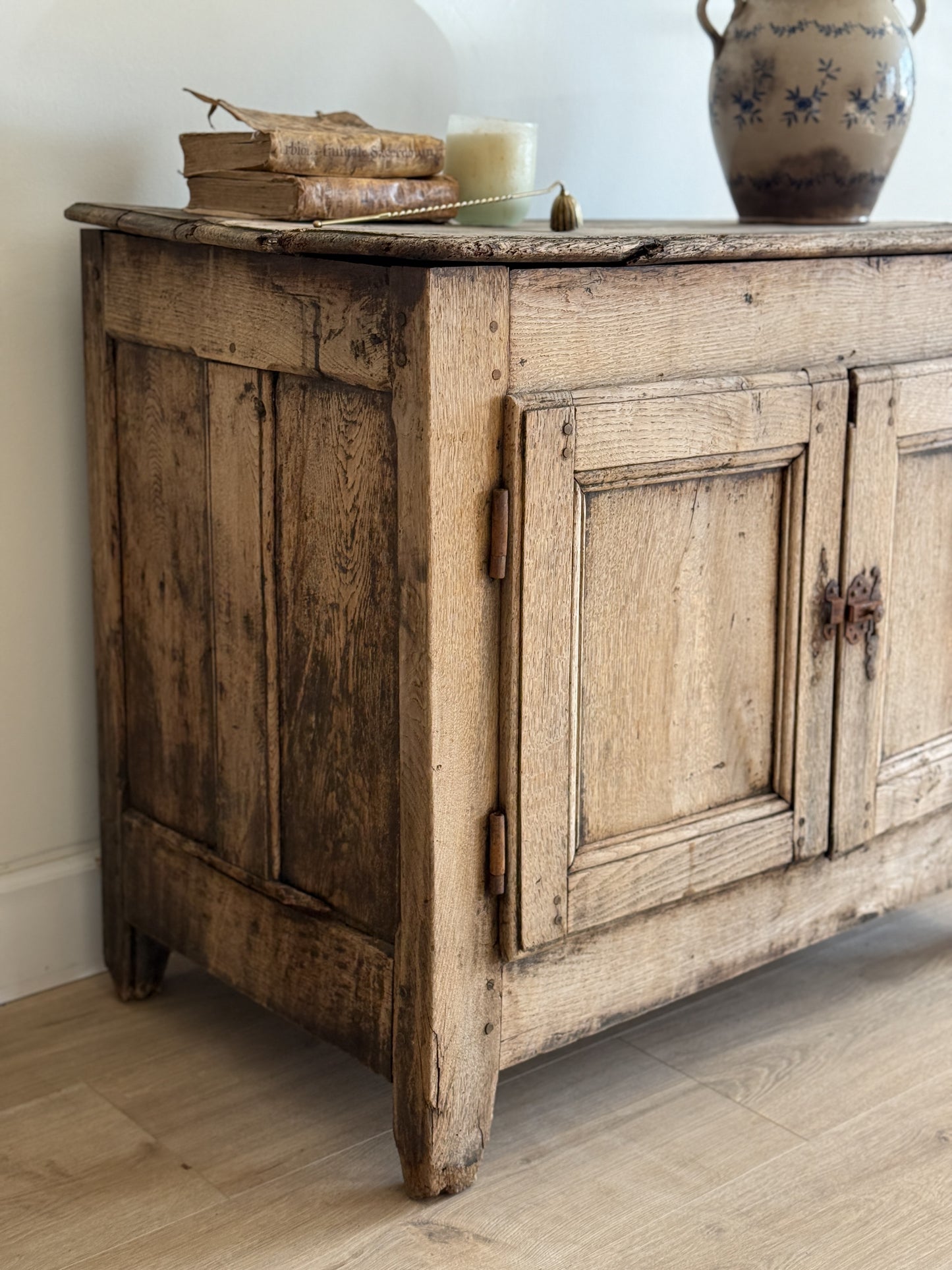 18th c. Bleached French Oak Sideboard