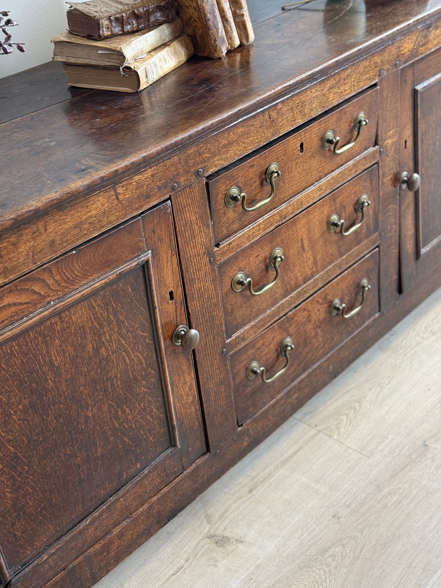 Antique English Oak Sideboard c. 1820