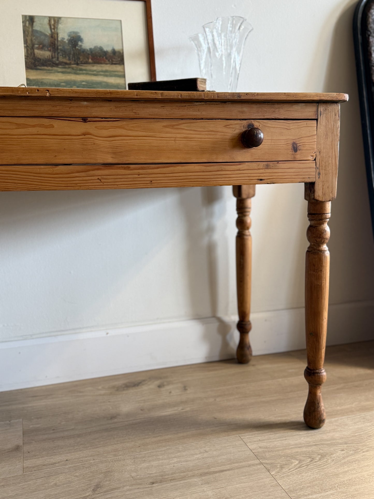 Antique English Victorian Desk/Hall Table