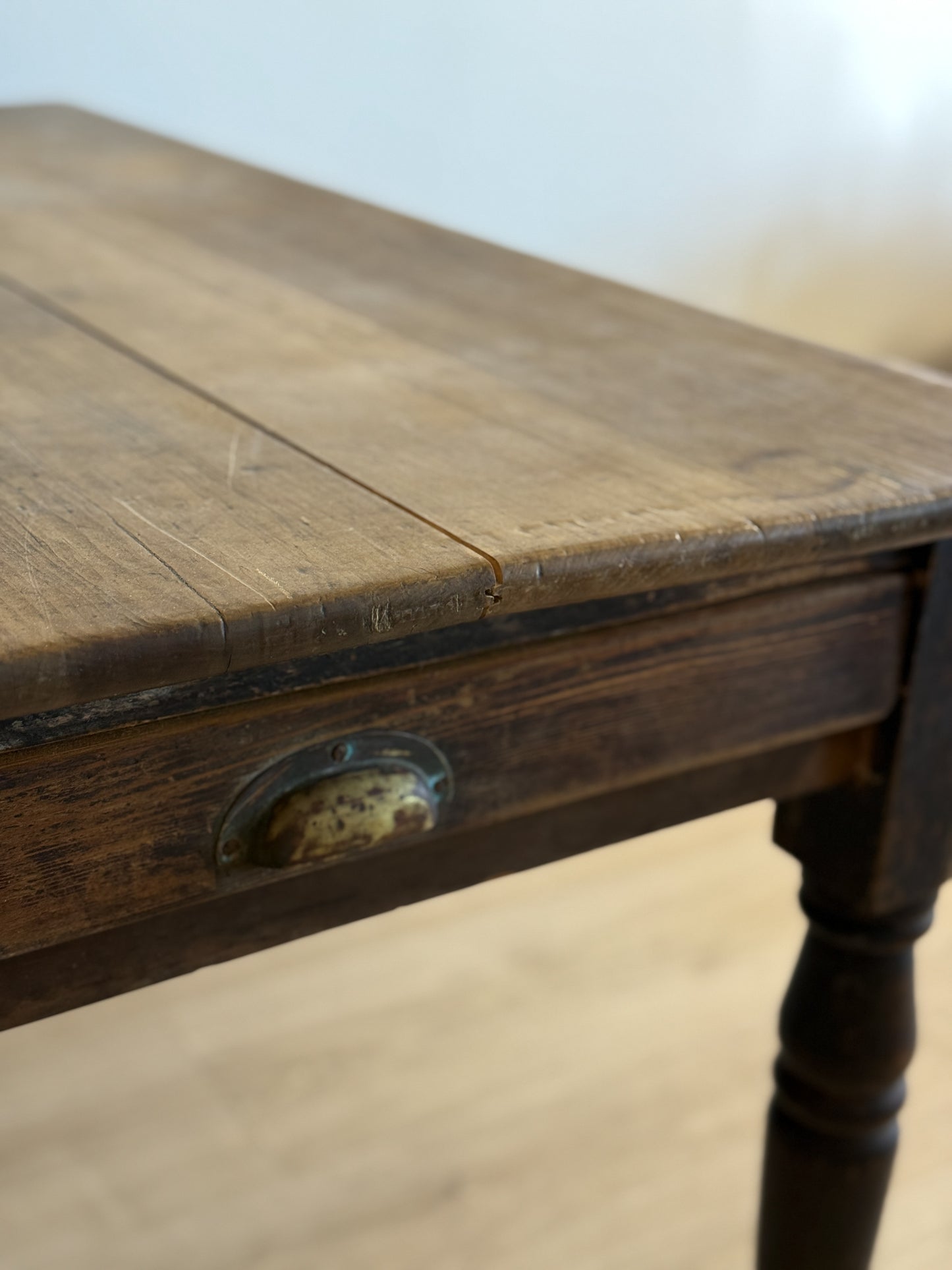 Antique English Table with Drawer
