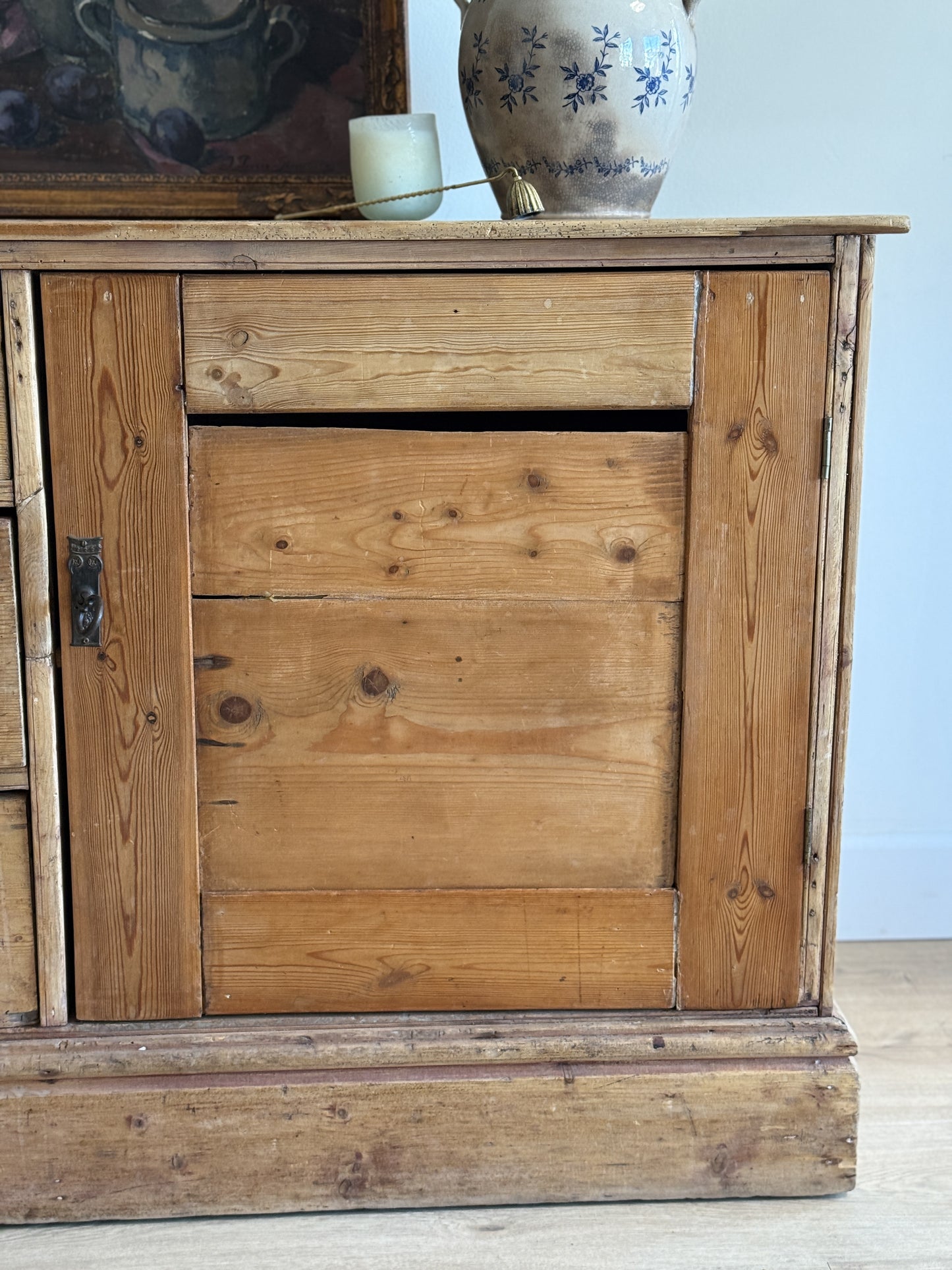 Antique English Pine Sideboard