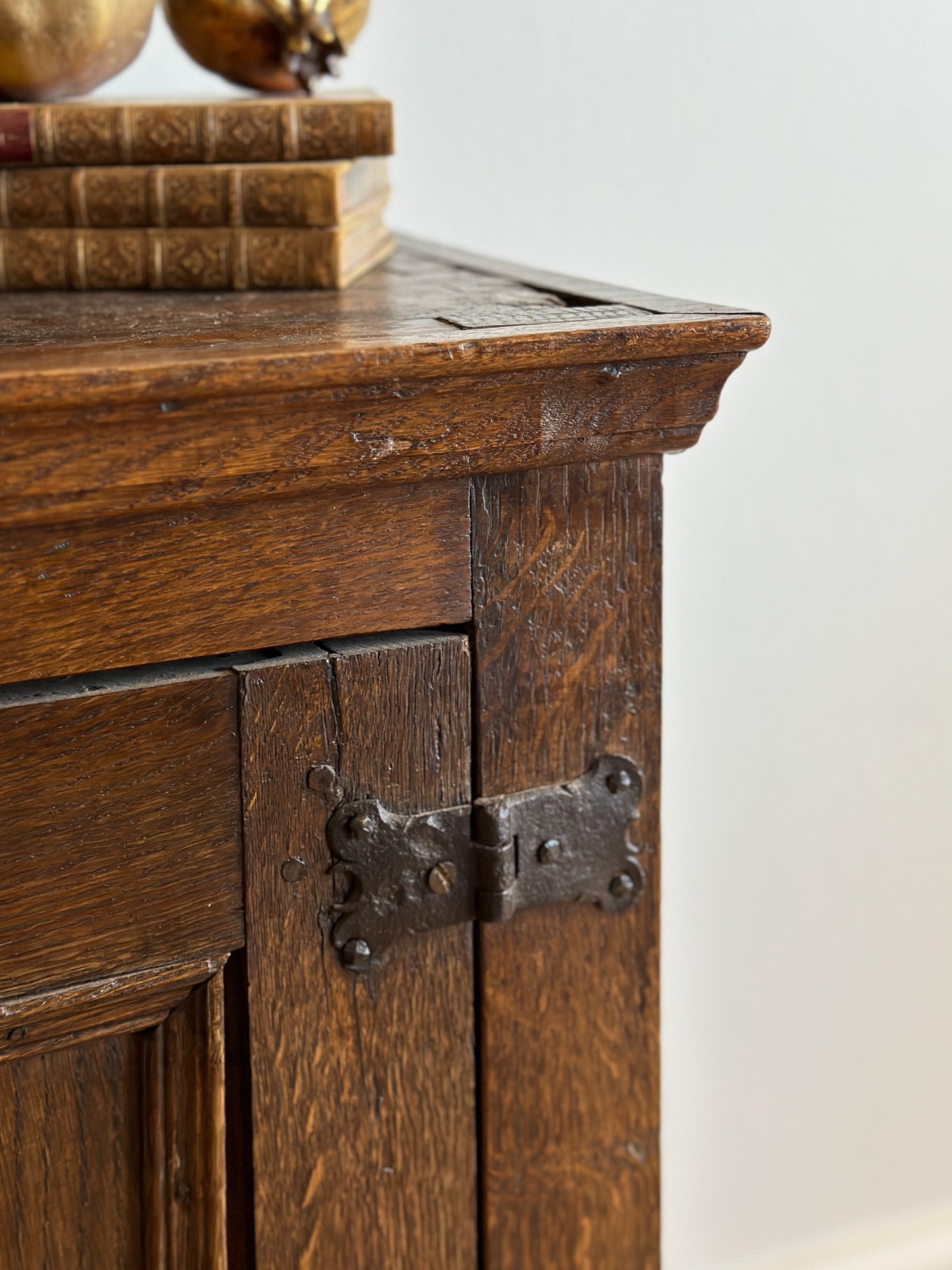 Rare Early 18th Century Antique Dutch Oak Cabinet
