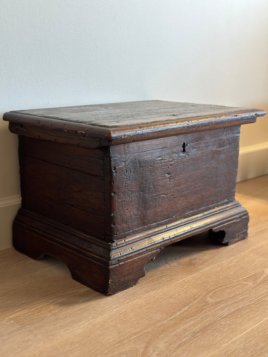 Rare Early 18th Century Italian Walnut Chest/Trunk