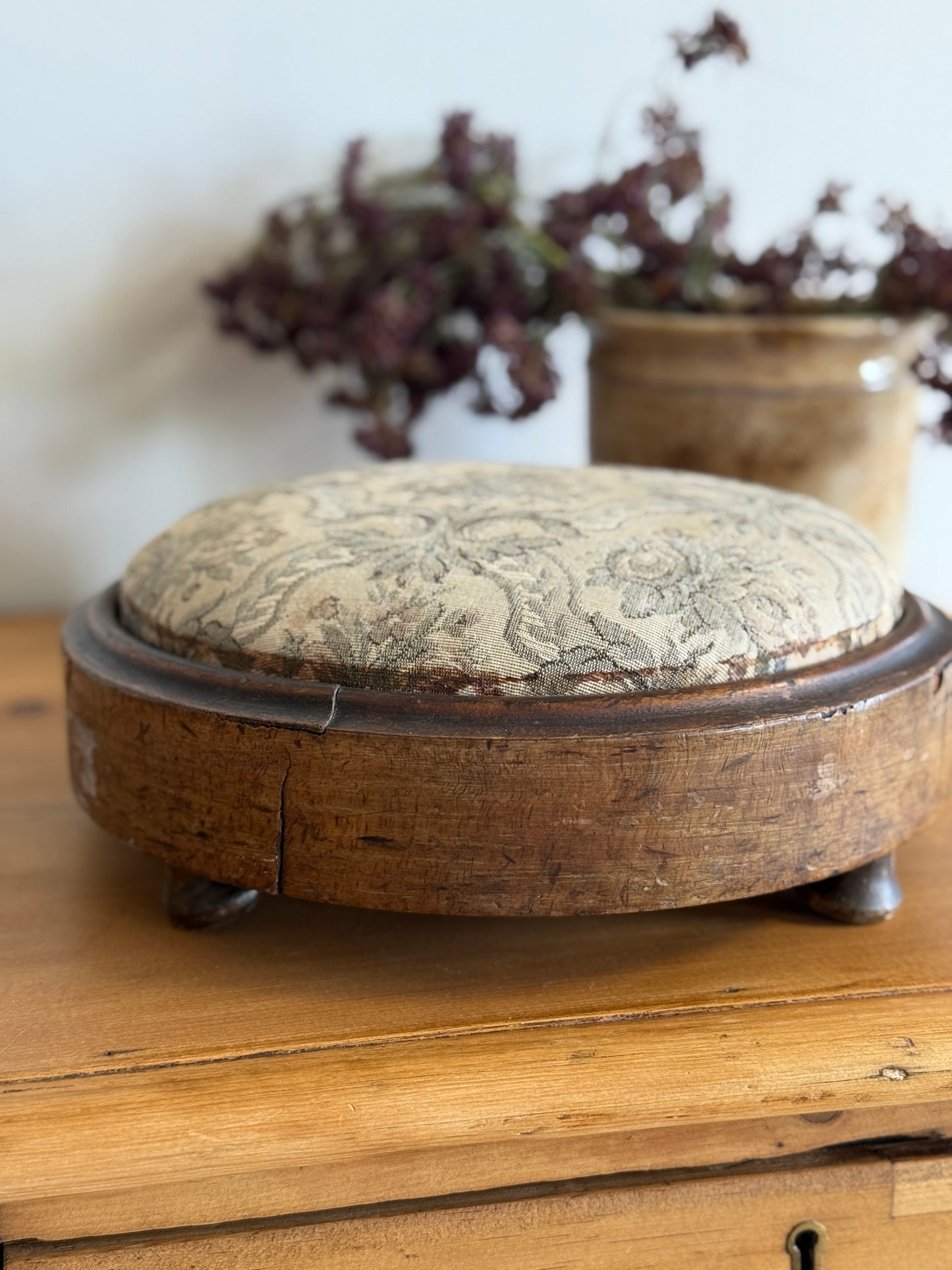 Small Antique English Footstool