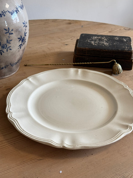 Antique French Ironstone Serving Plate