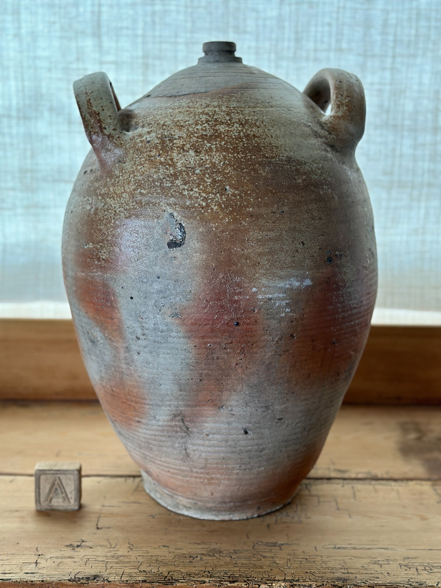 Extra Large Antique French Earthenware Jugs