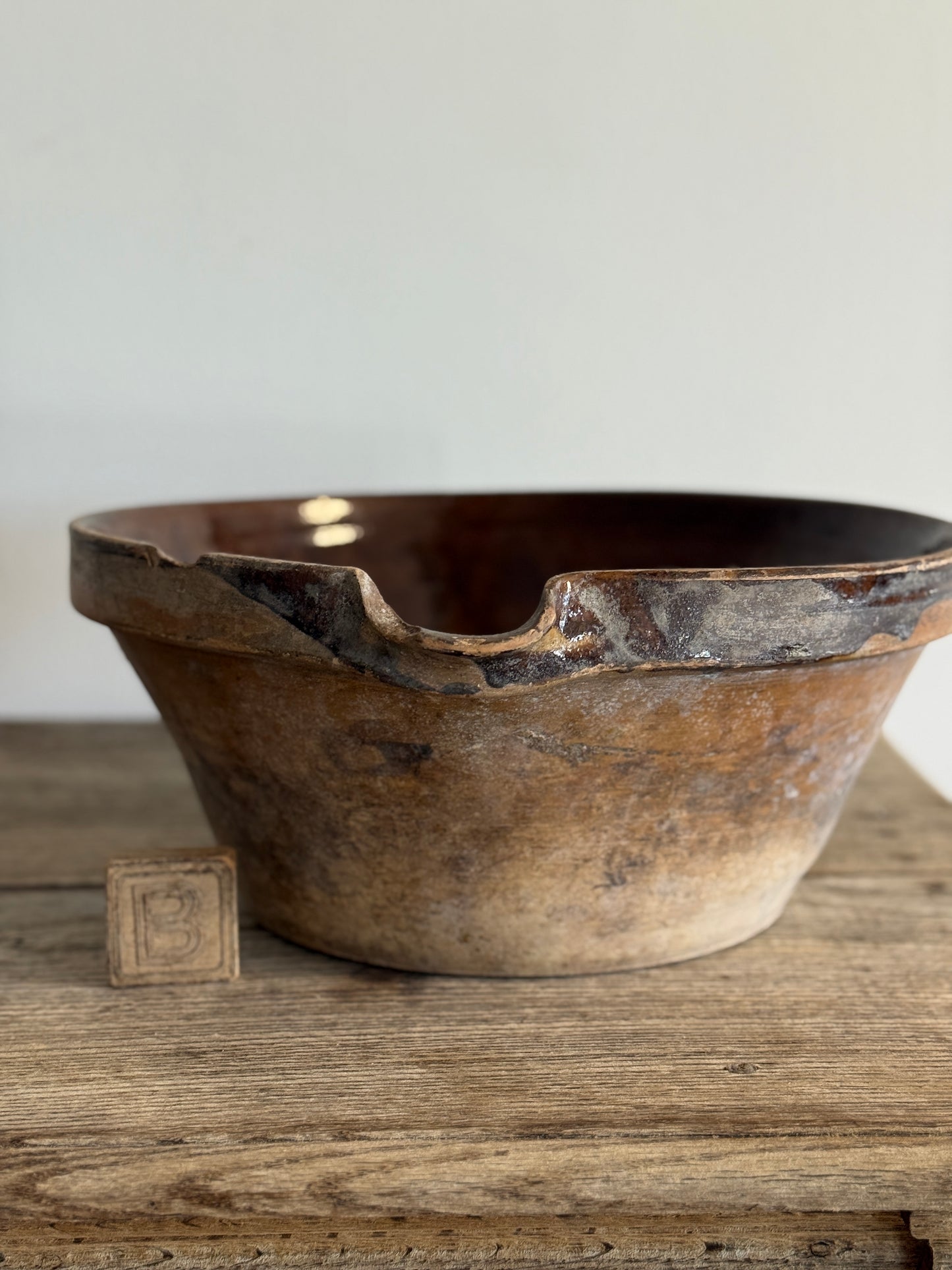 Antique French Dairy/Tian Bowls