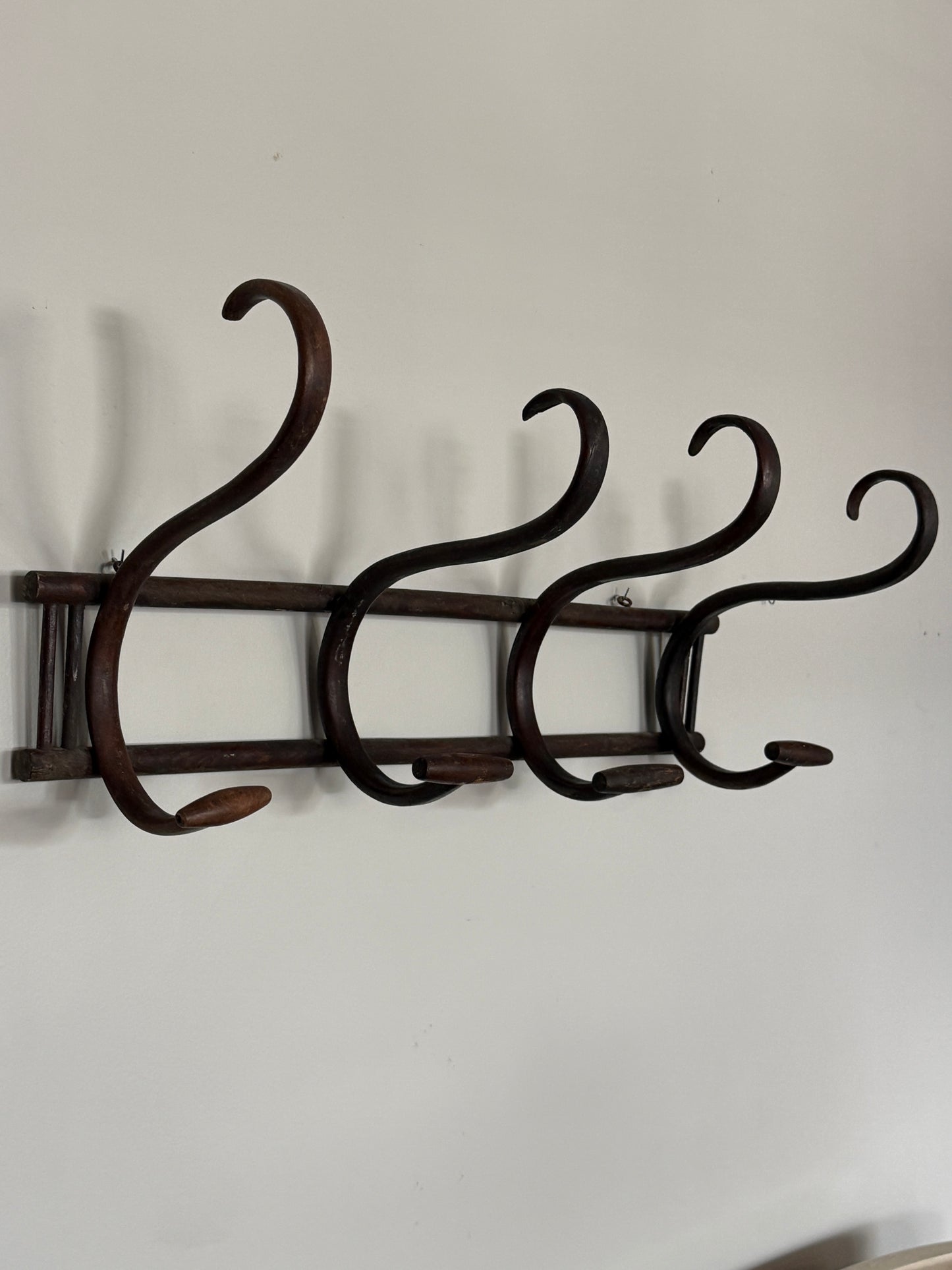 Antique Thonet Coat Rack, Four Hook