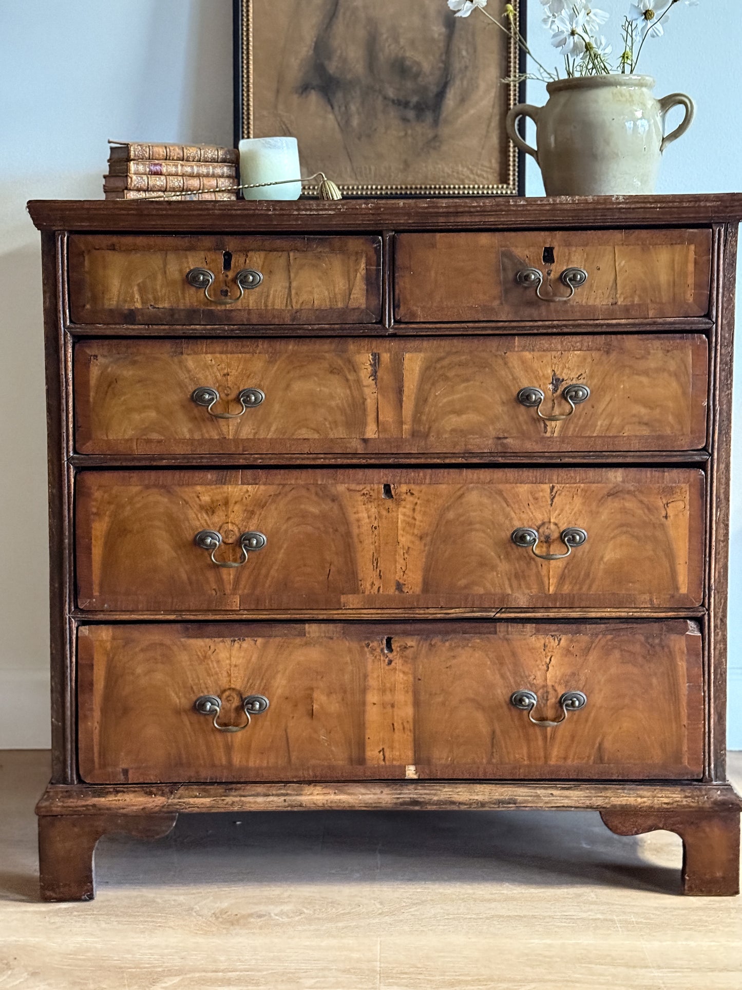 18th Century English Walnut Chest of Drawers