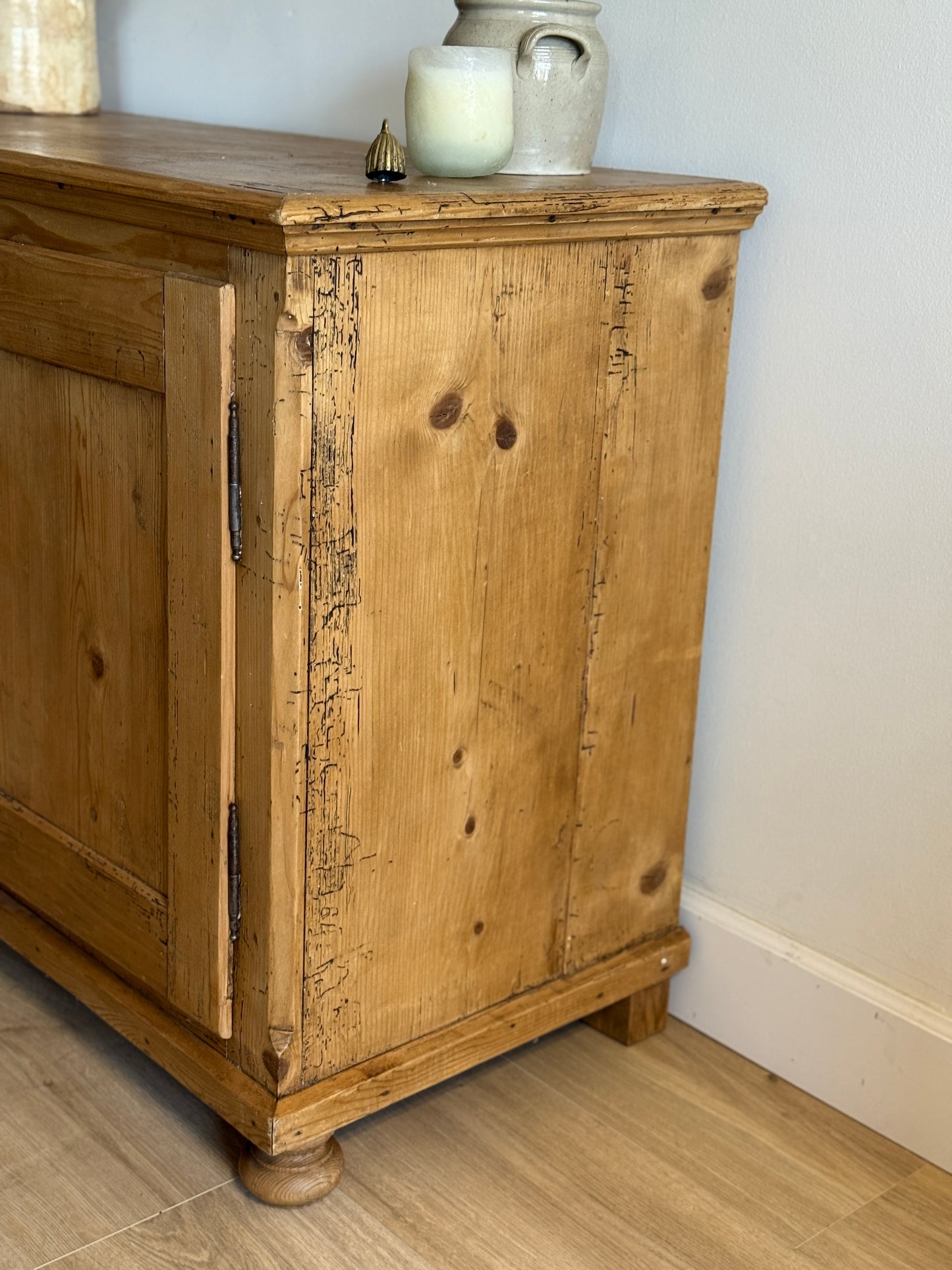 Antique English Pine Sideboard
