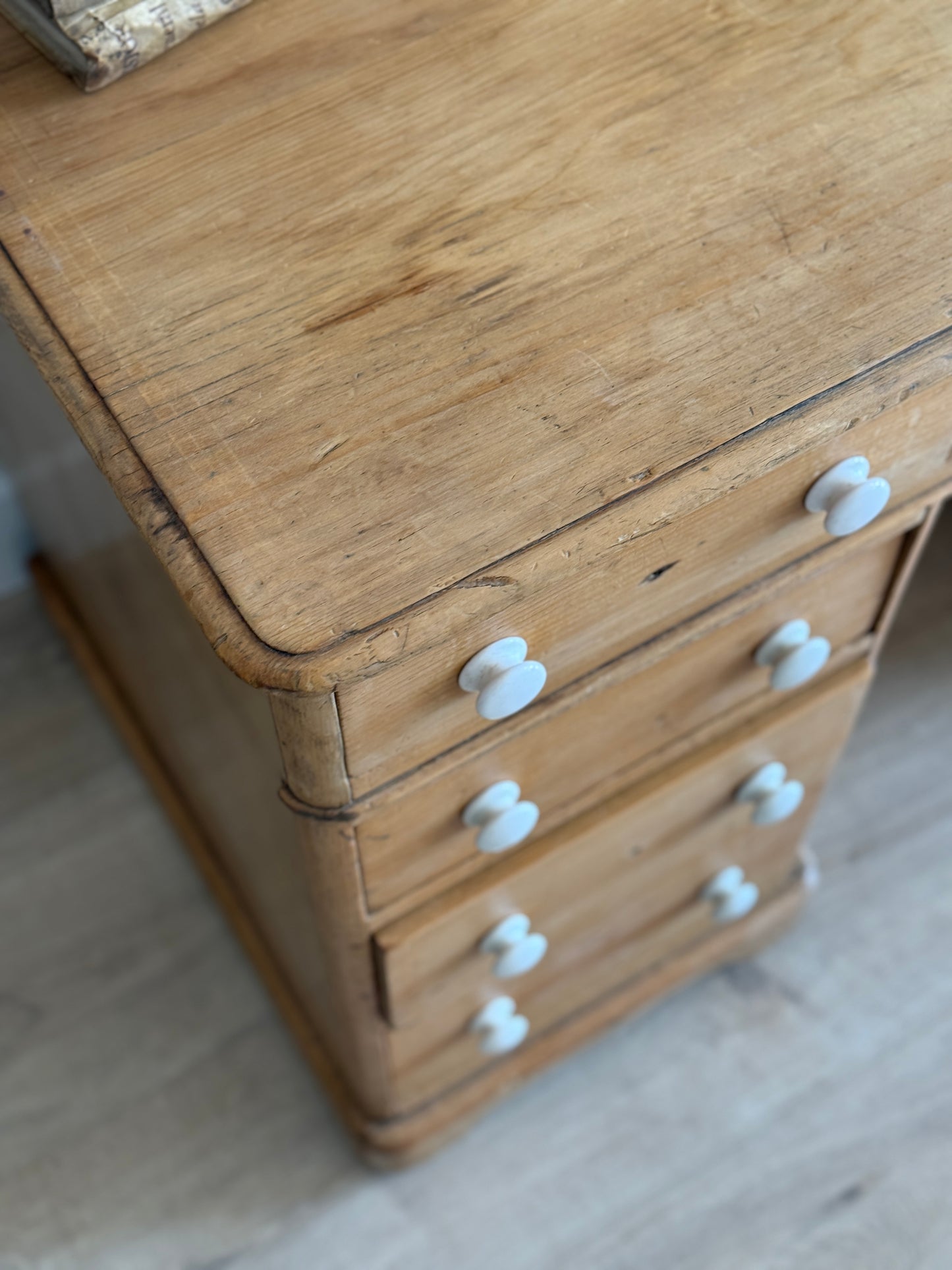 Antique English Pine Desk