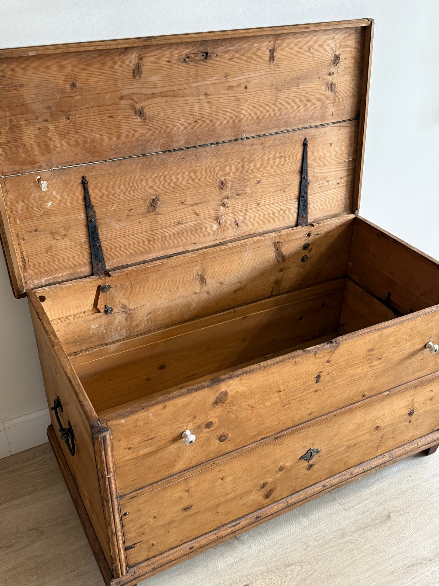 Large Antique European Trunk