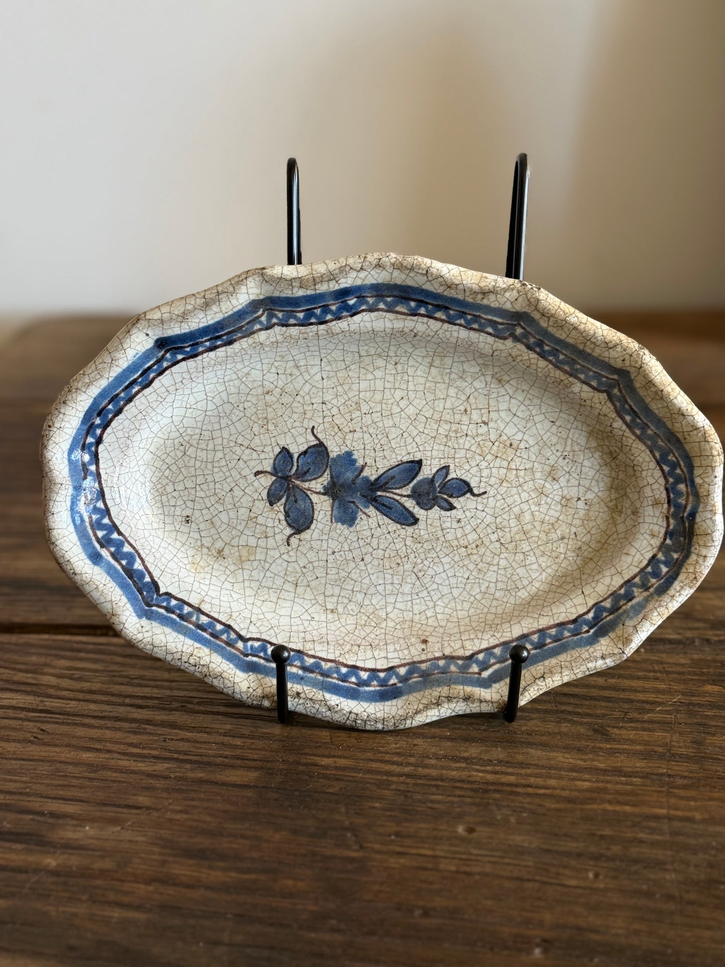 Rare 18th c. French Rouen Plates - Forges Les Eaux