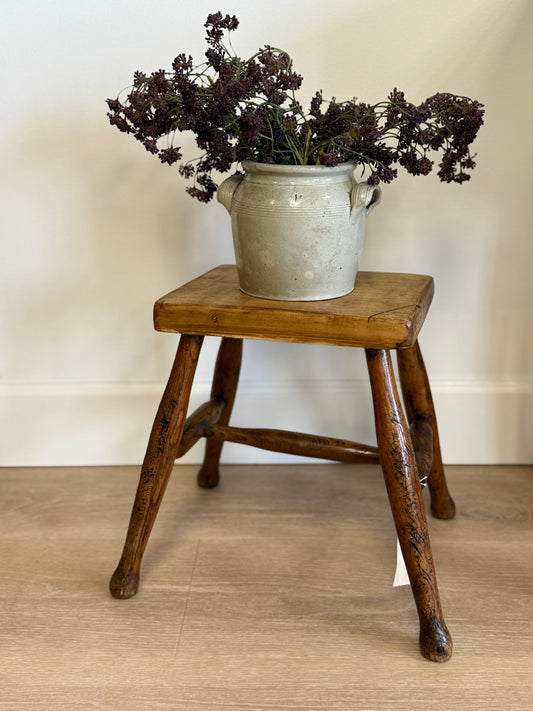 Antique English Wood Stool