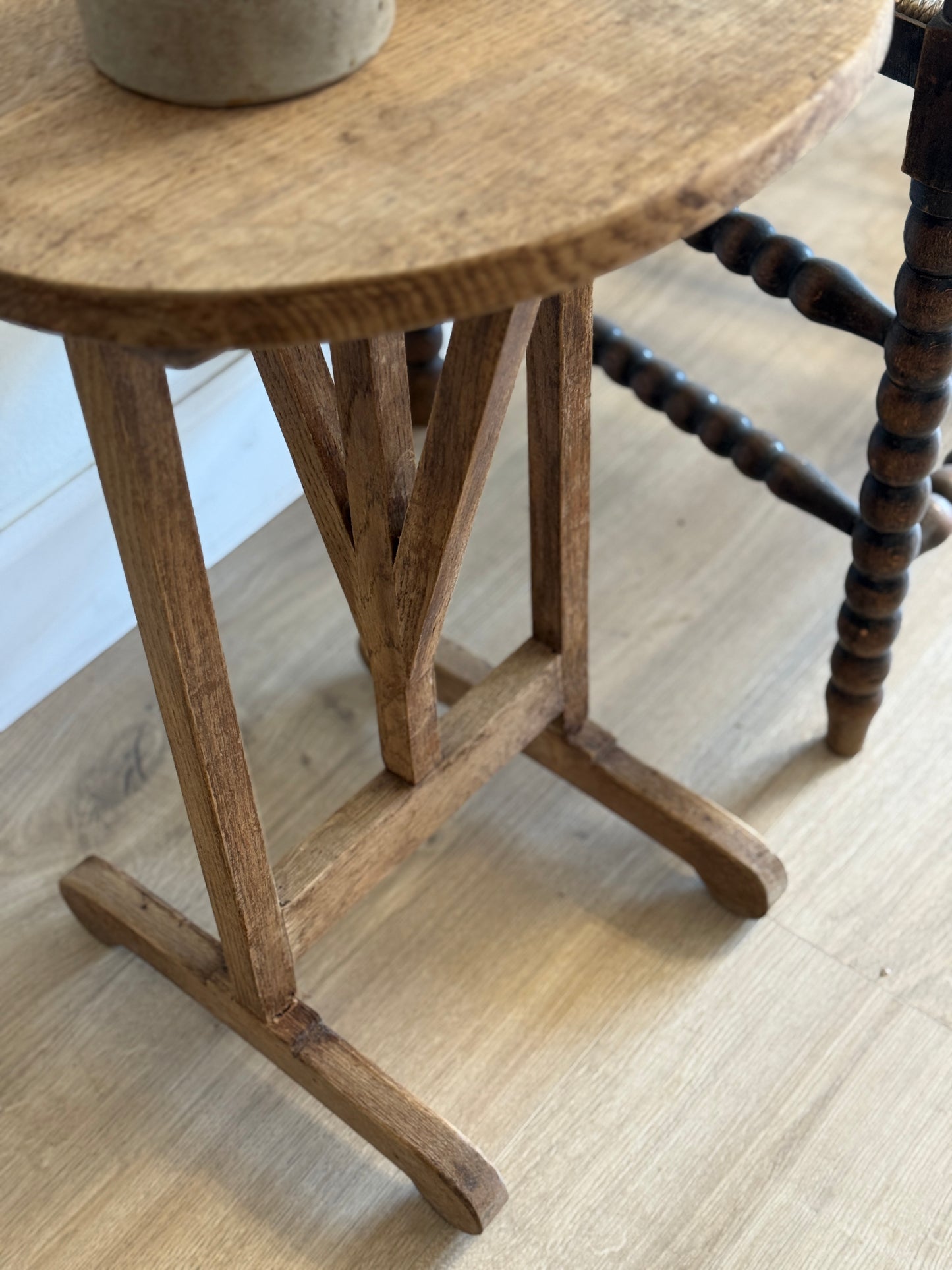 19th c. Small French Oak Wine Table