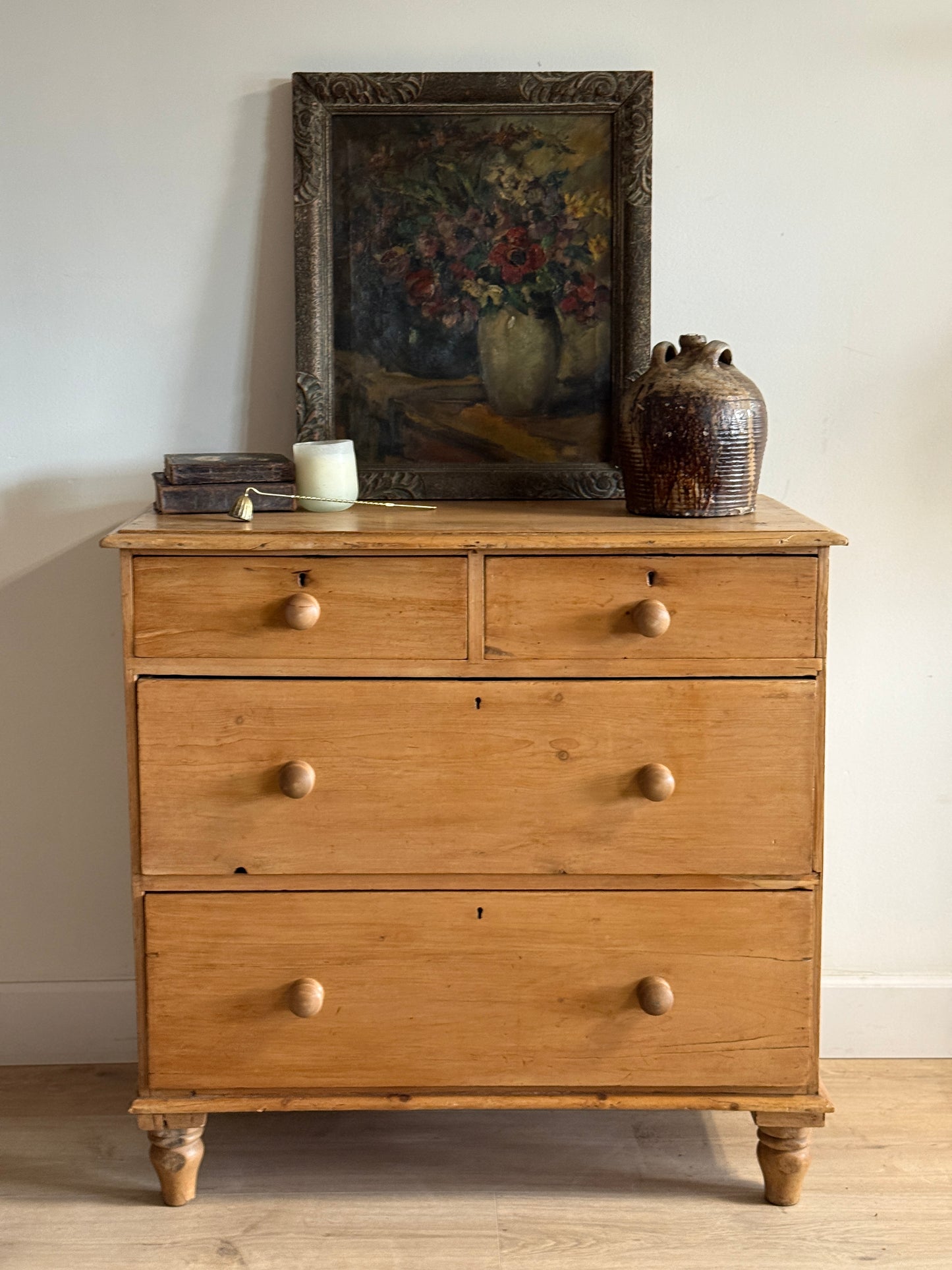 Antique English Pine Dresser/Chest of Drawers