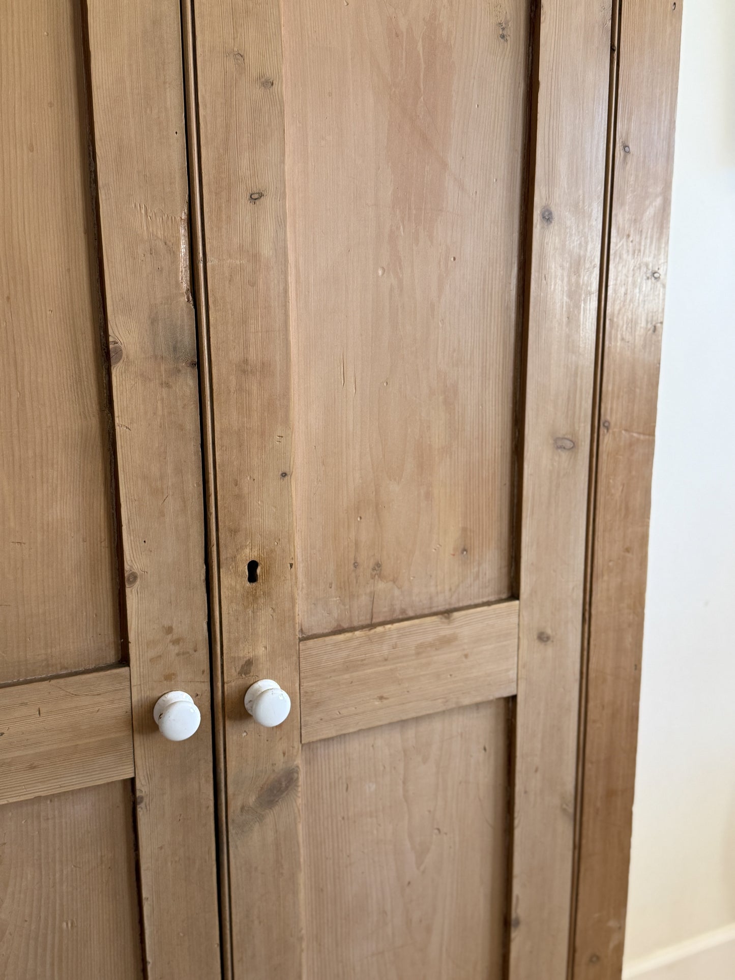 Antique English Pine Cabinet/Cupboard