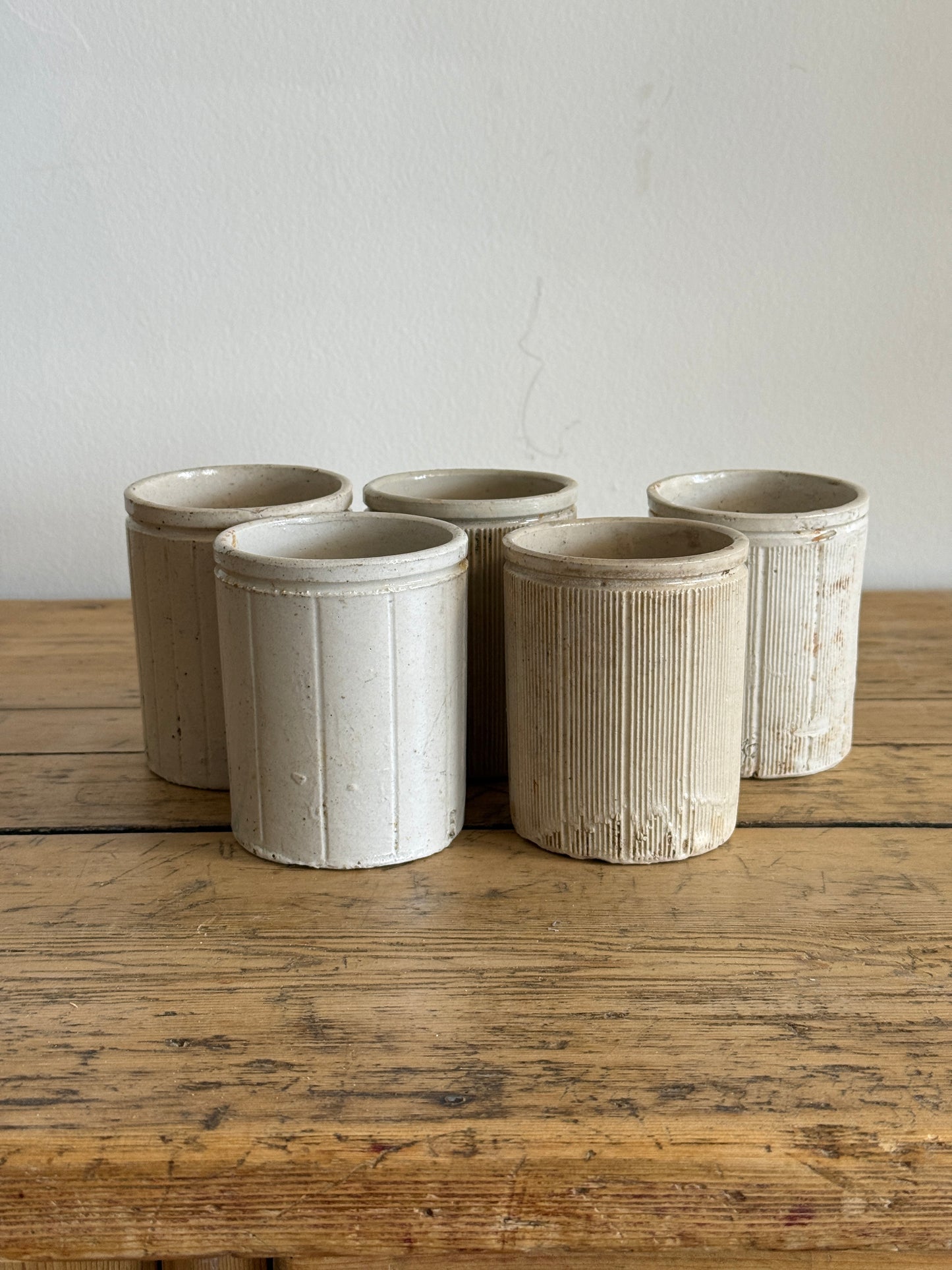 Antique English Marmalade Jar, solid color