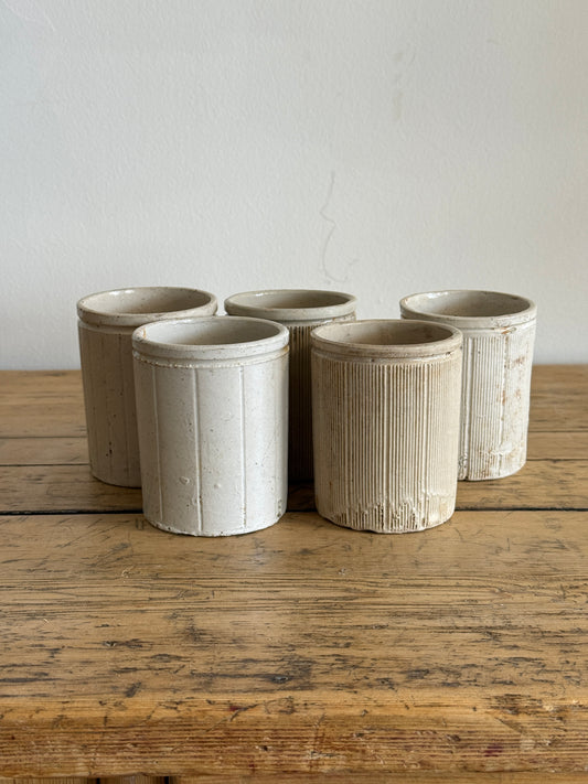 Antique English Marmalade Jar, solid color