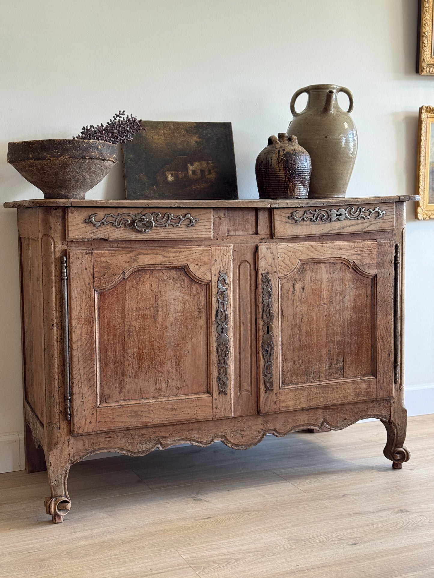 Large 19th Century French Walnut Sideboard