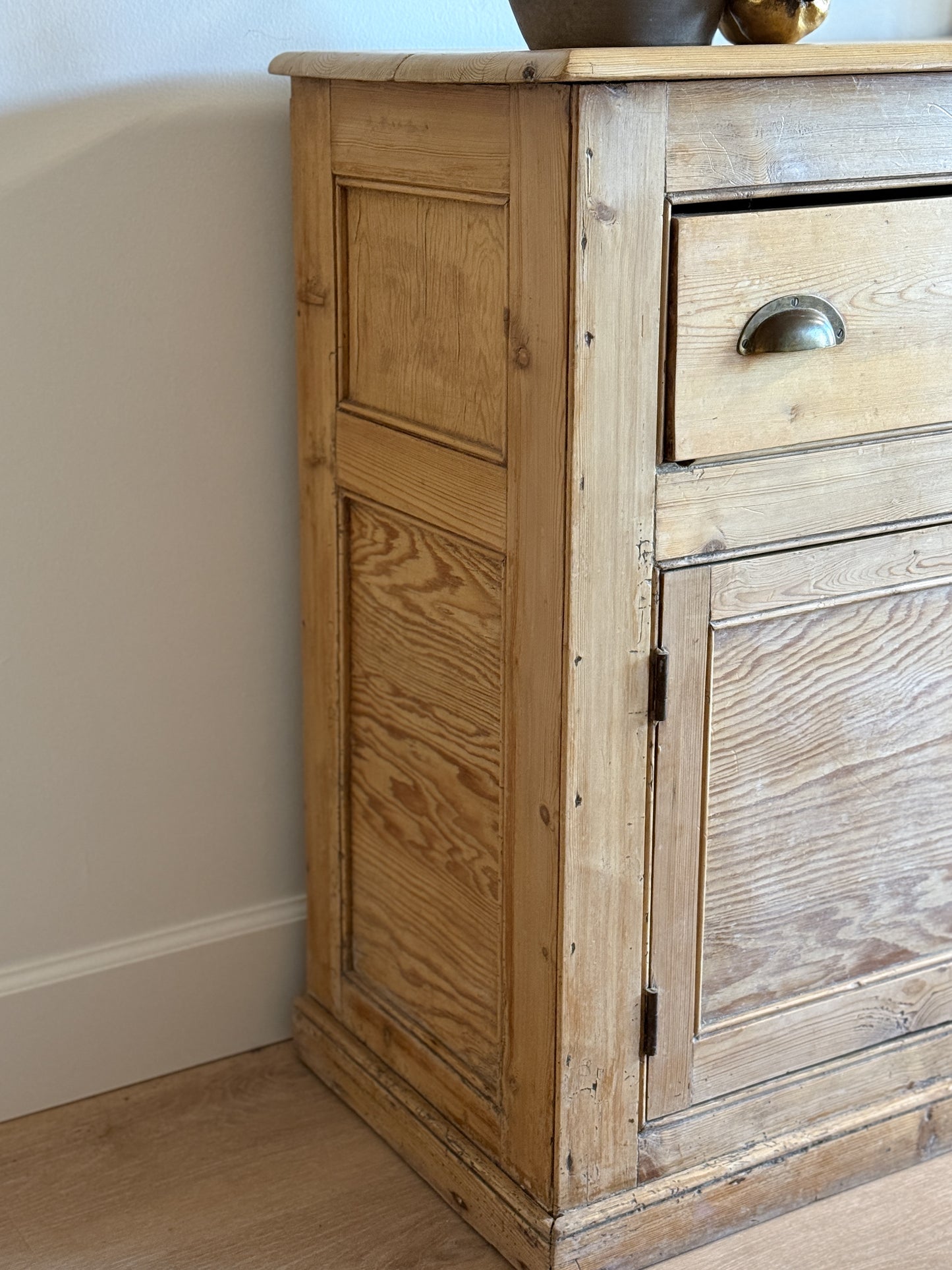 Antique English Pine Sideboard