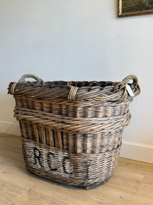 Antique French Champagne Basket