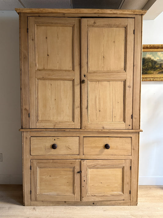 Monumental Antique English Housekeepers Cupboard