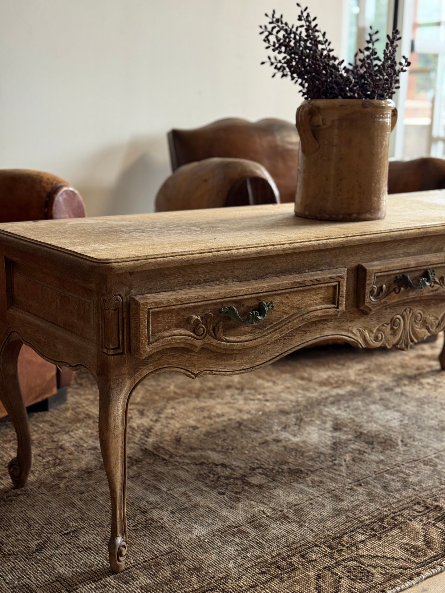 Antique French Hall Bench/Coffee Table