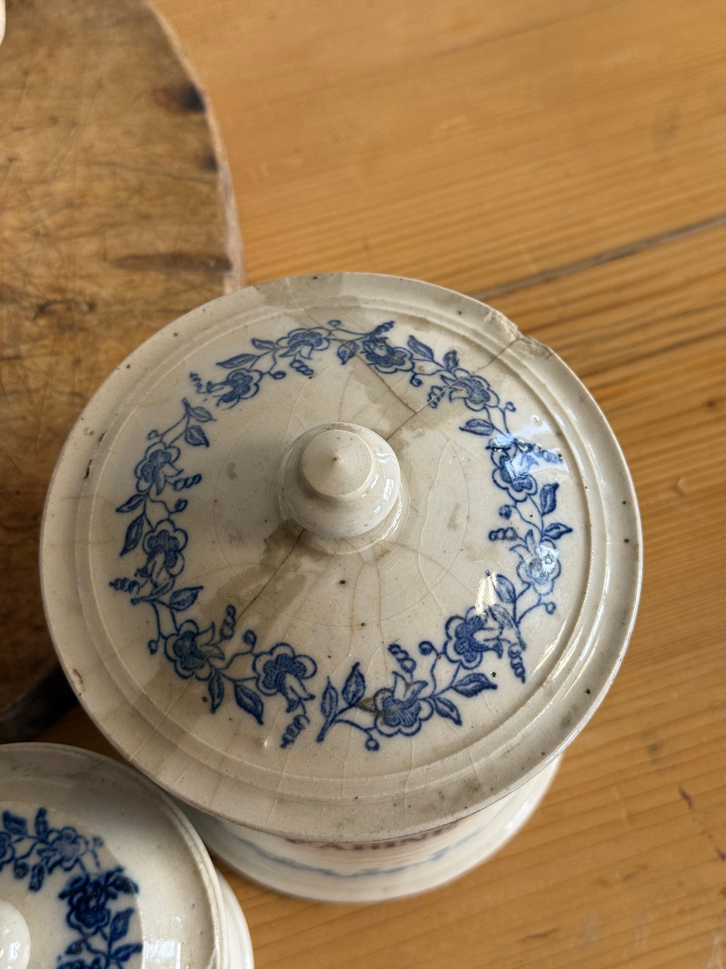 Set of 4 Saint Uze Ironstone Kitchen Jars