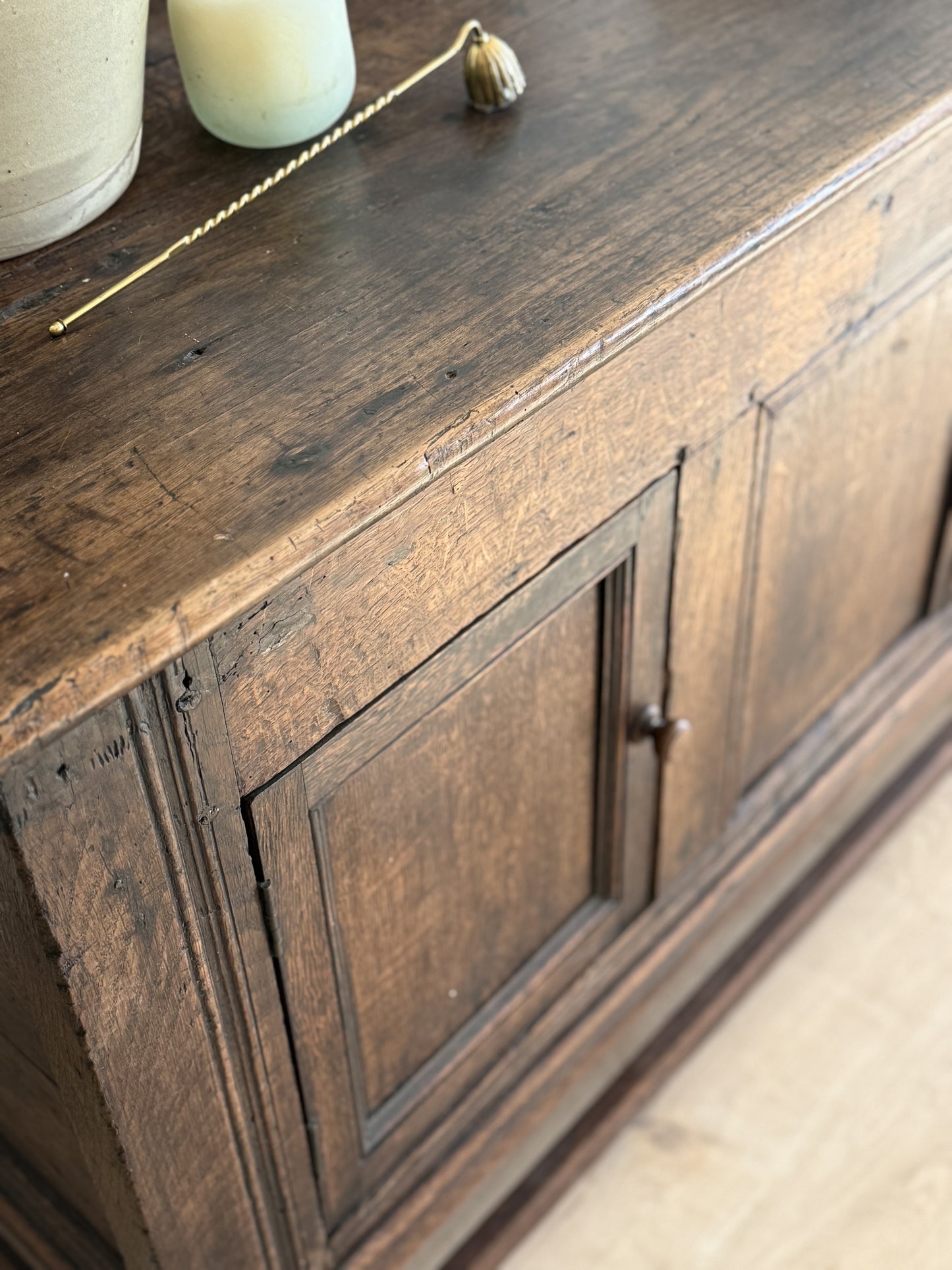 18th Century English Georgian Oak Coffer/Sideboard