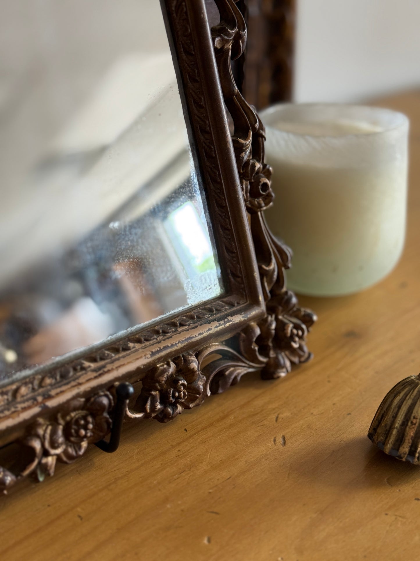 Small Antique French Mirror