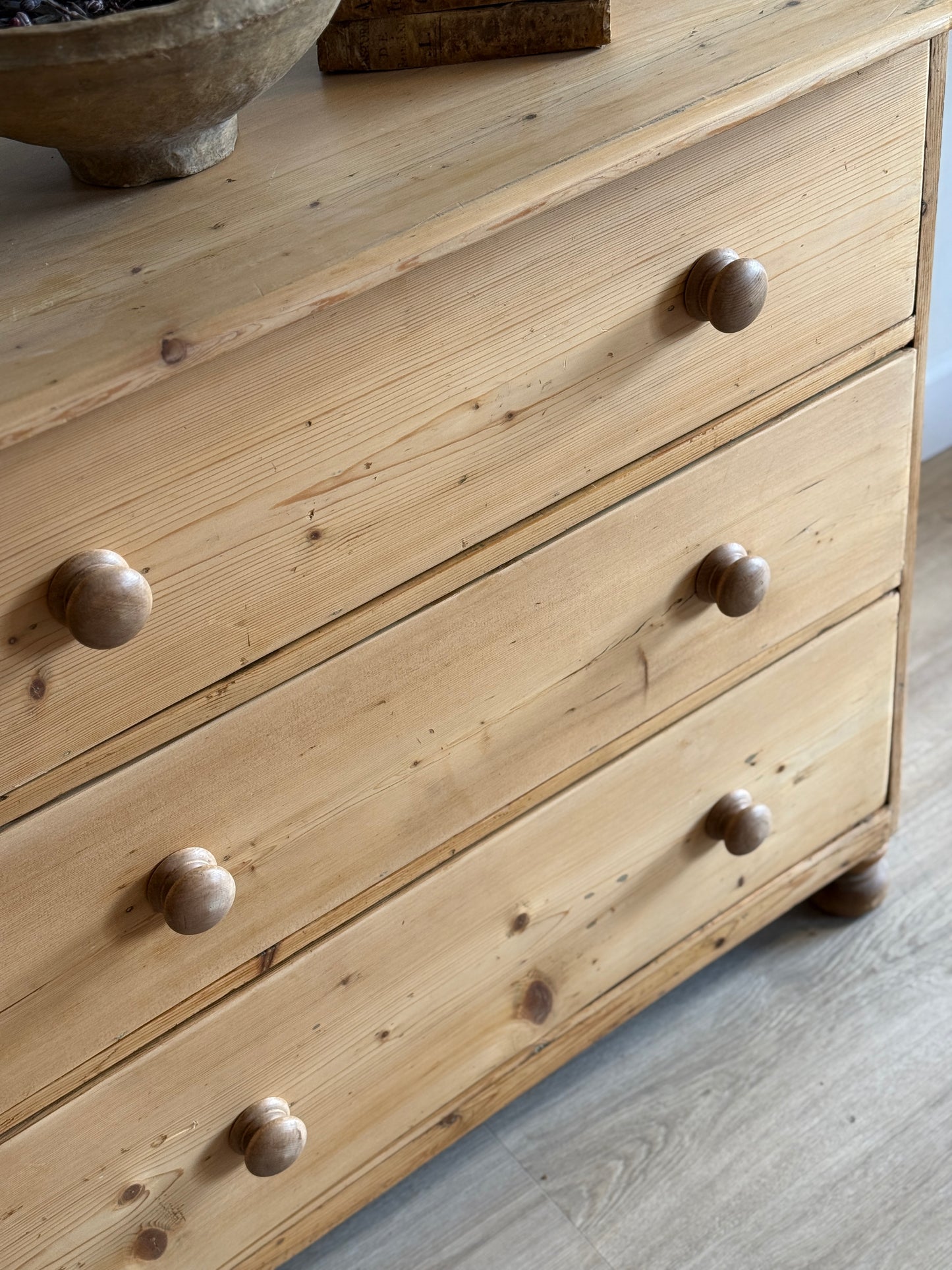 Antique English Pine Dresser/Chest of Drawers
