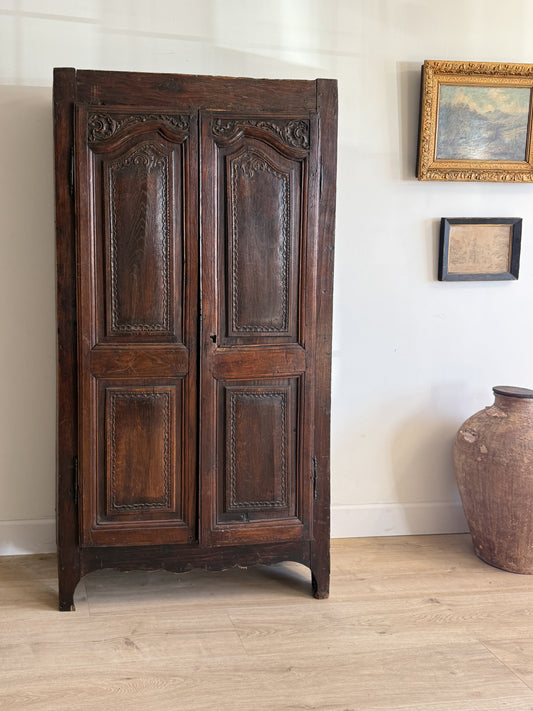 18th c. French Oak Cabinet