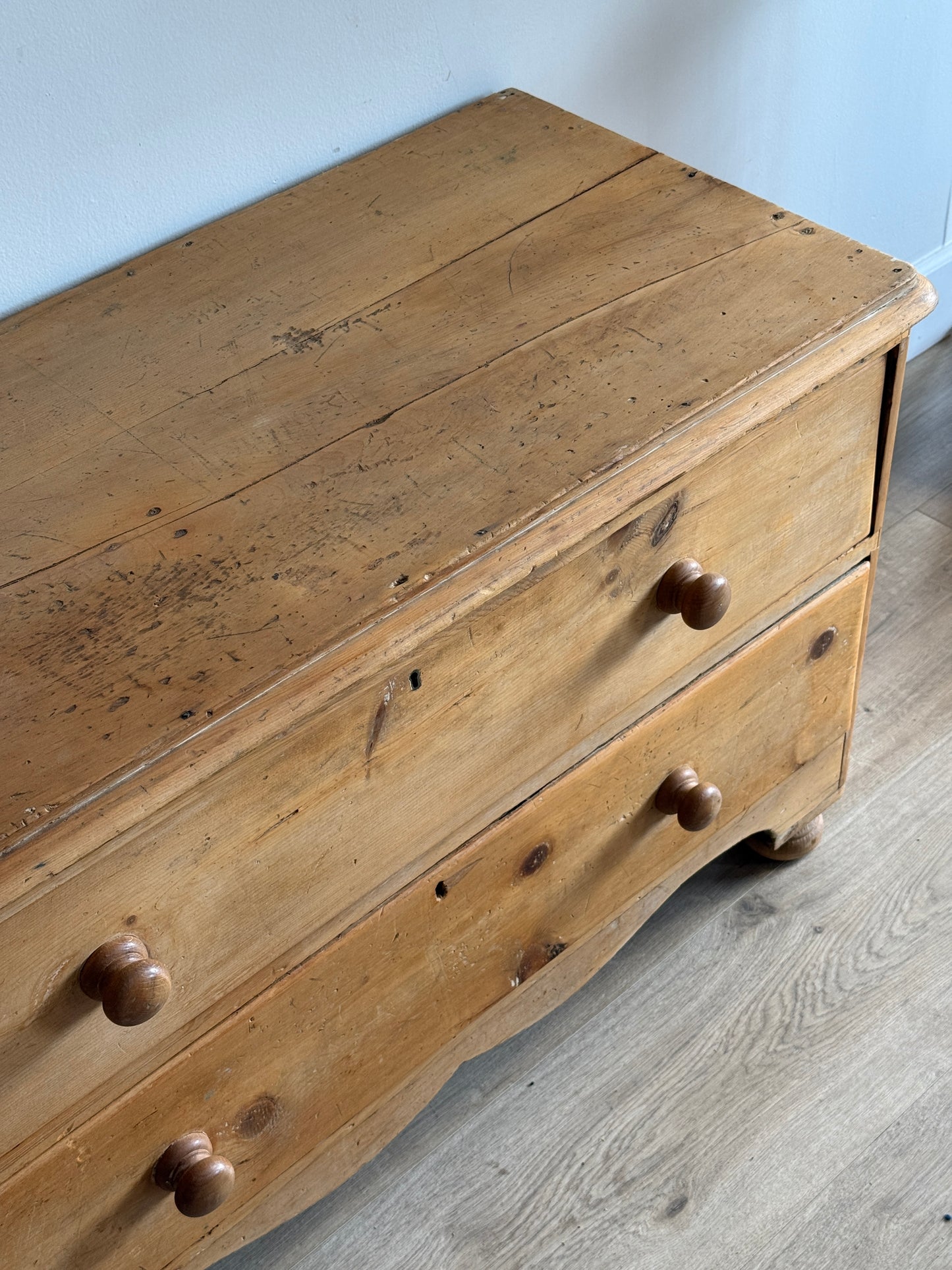 Antique English Two Drawer Chest