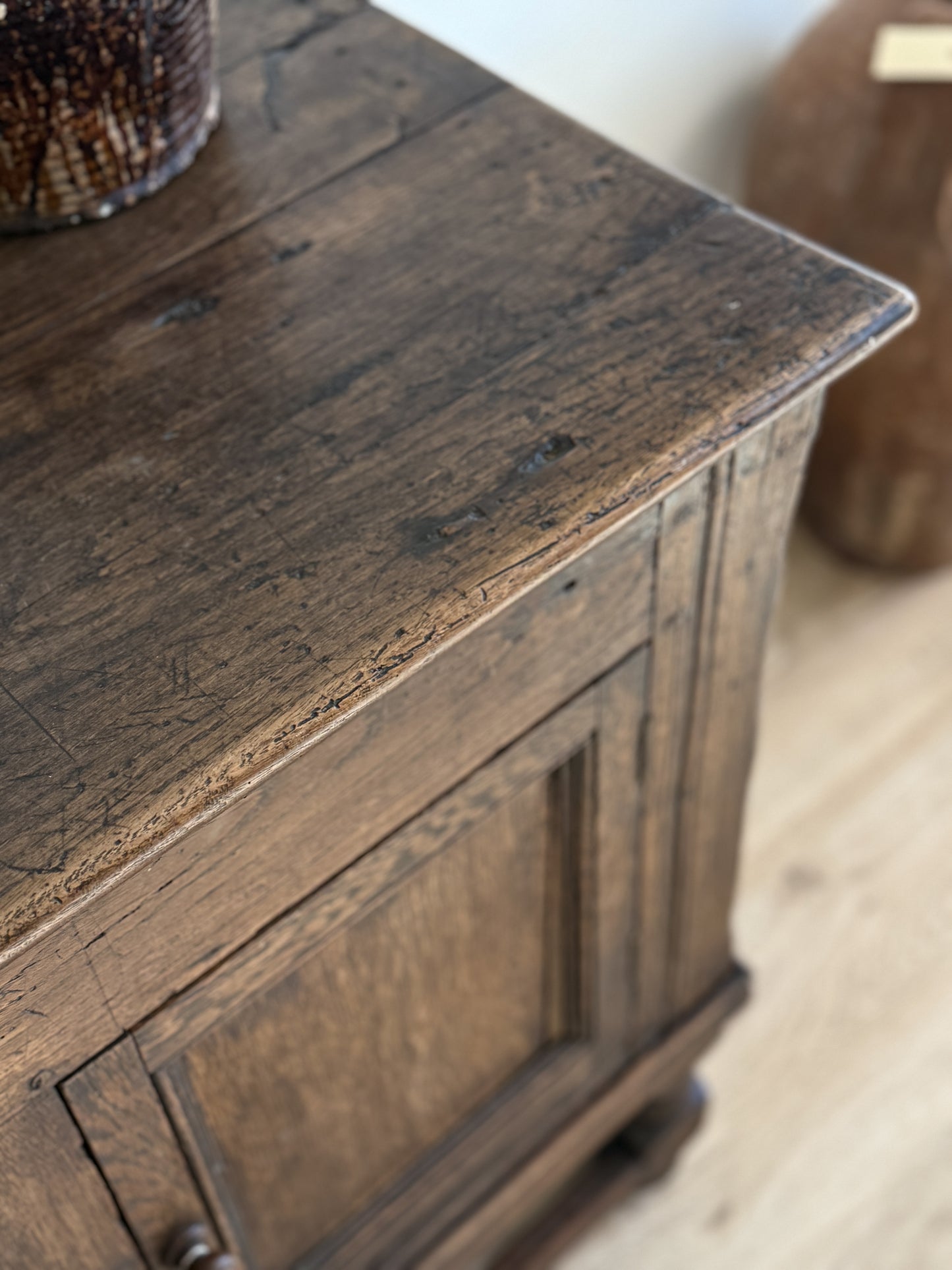 18th Century English Georgian Oak Coffer/Sideboard