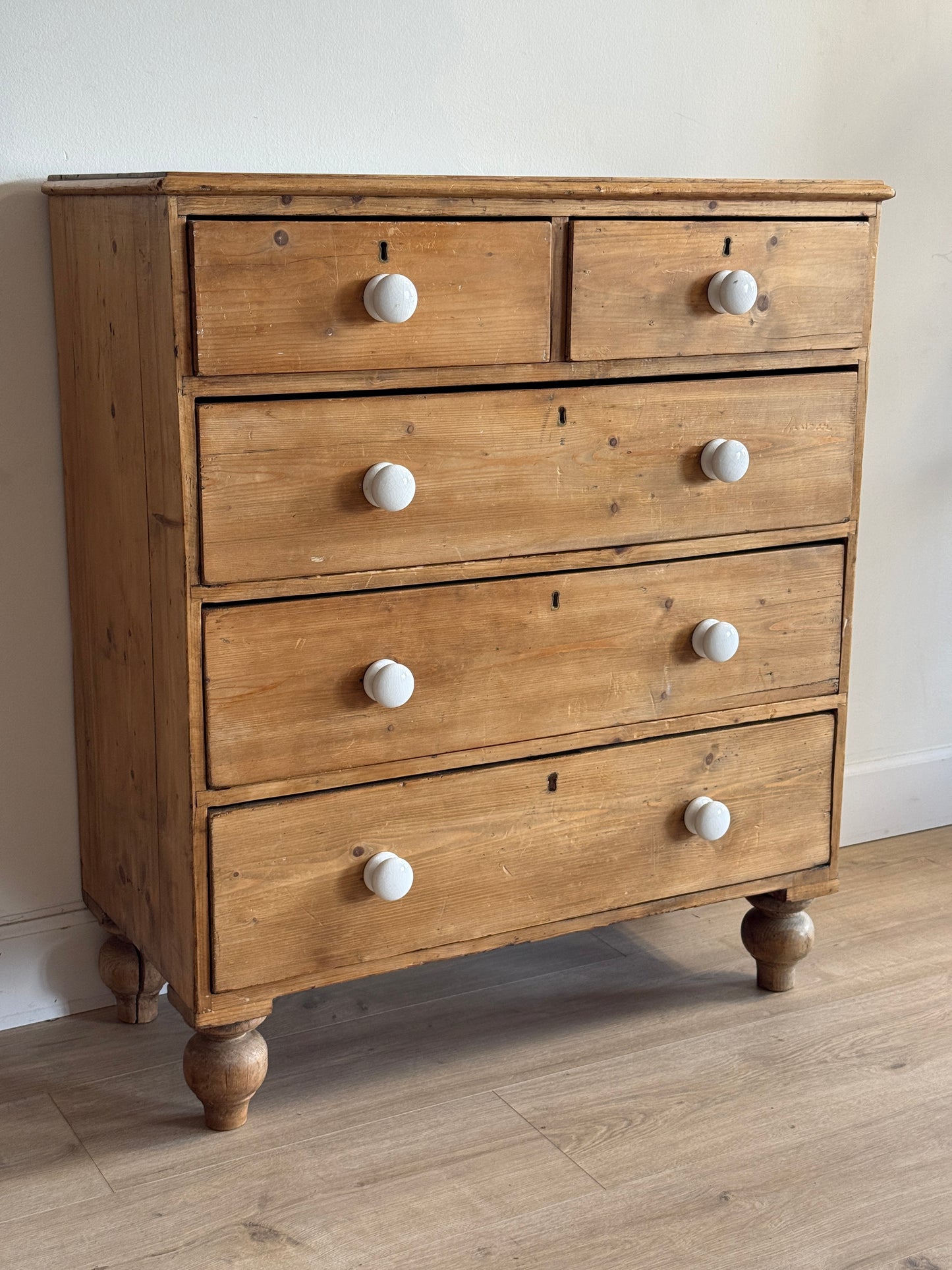 Antique English Pine Dresser/Chest of Drawers