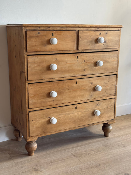 Antique English Pine Dresser/Chest of Drawers