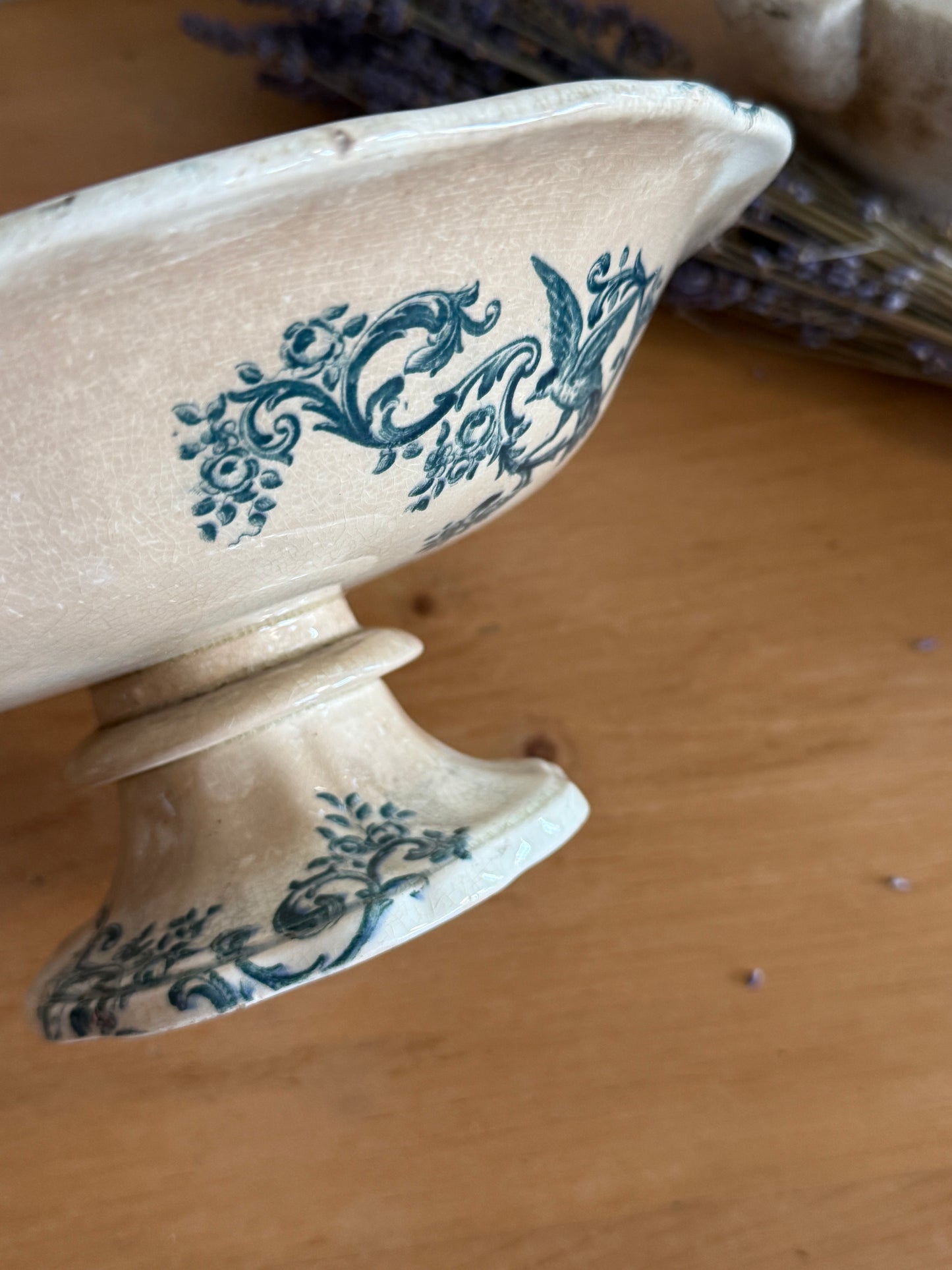 Antique French Transferware Stand