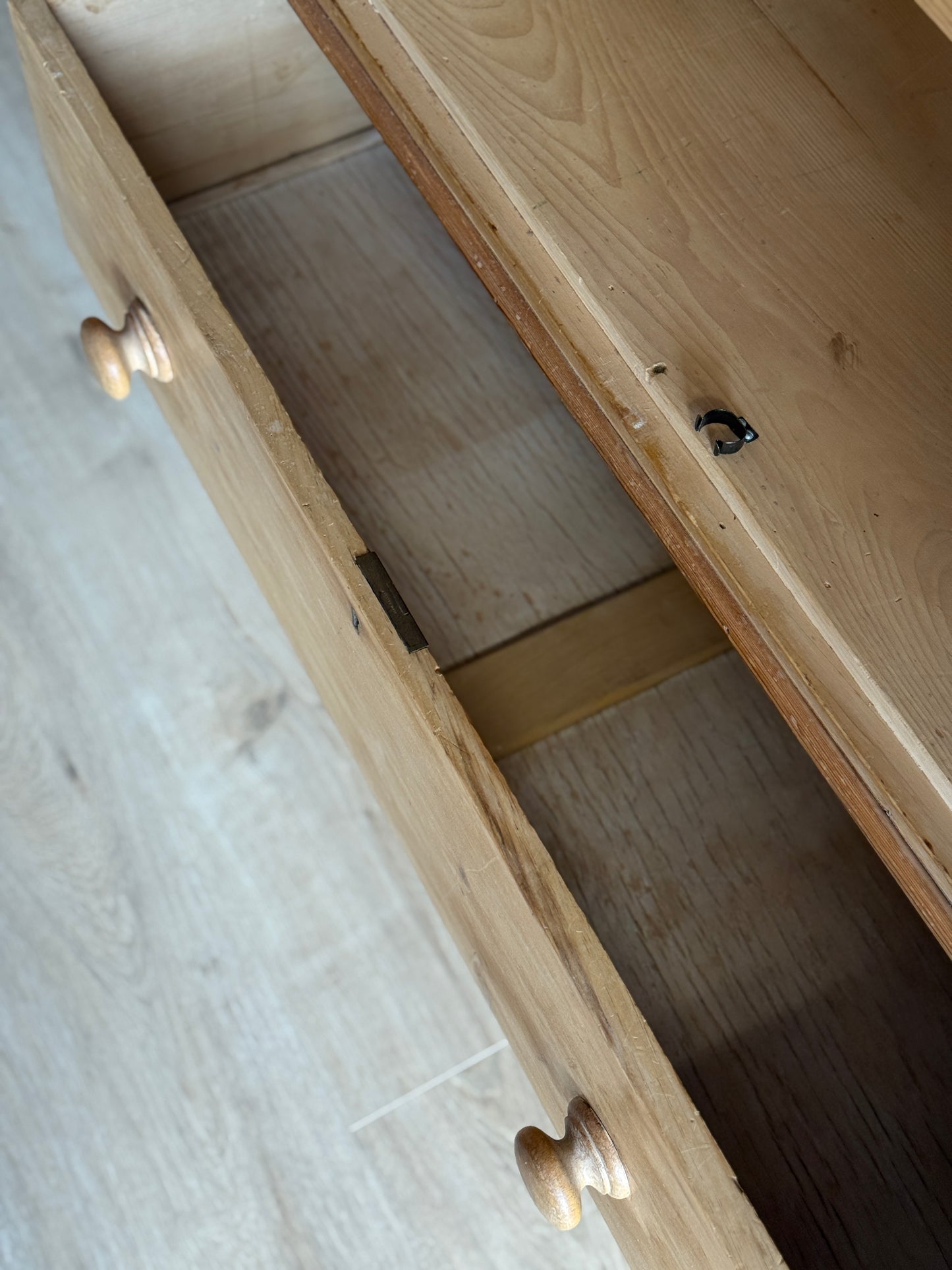 Small Antique English Pine Hutch