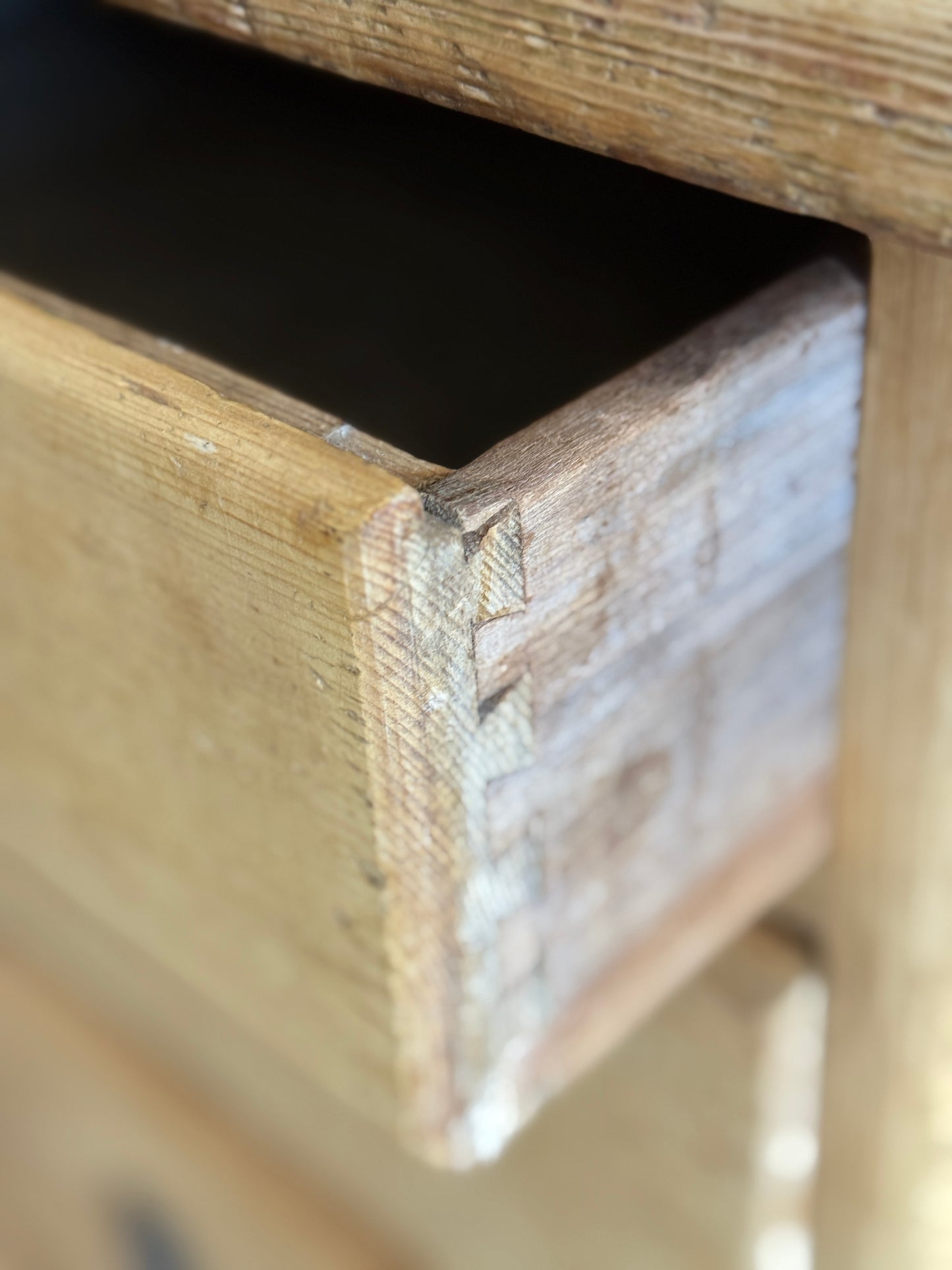 Antique English Pine Sideboard