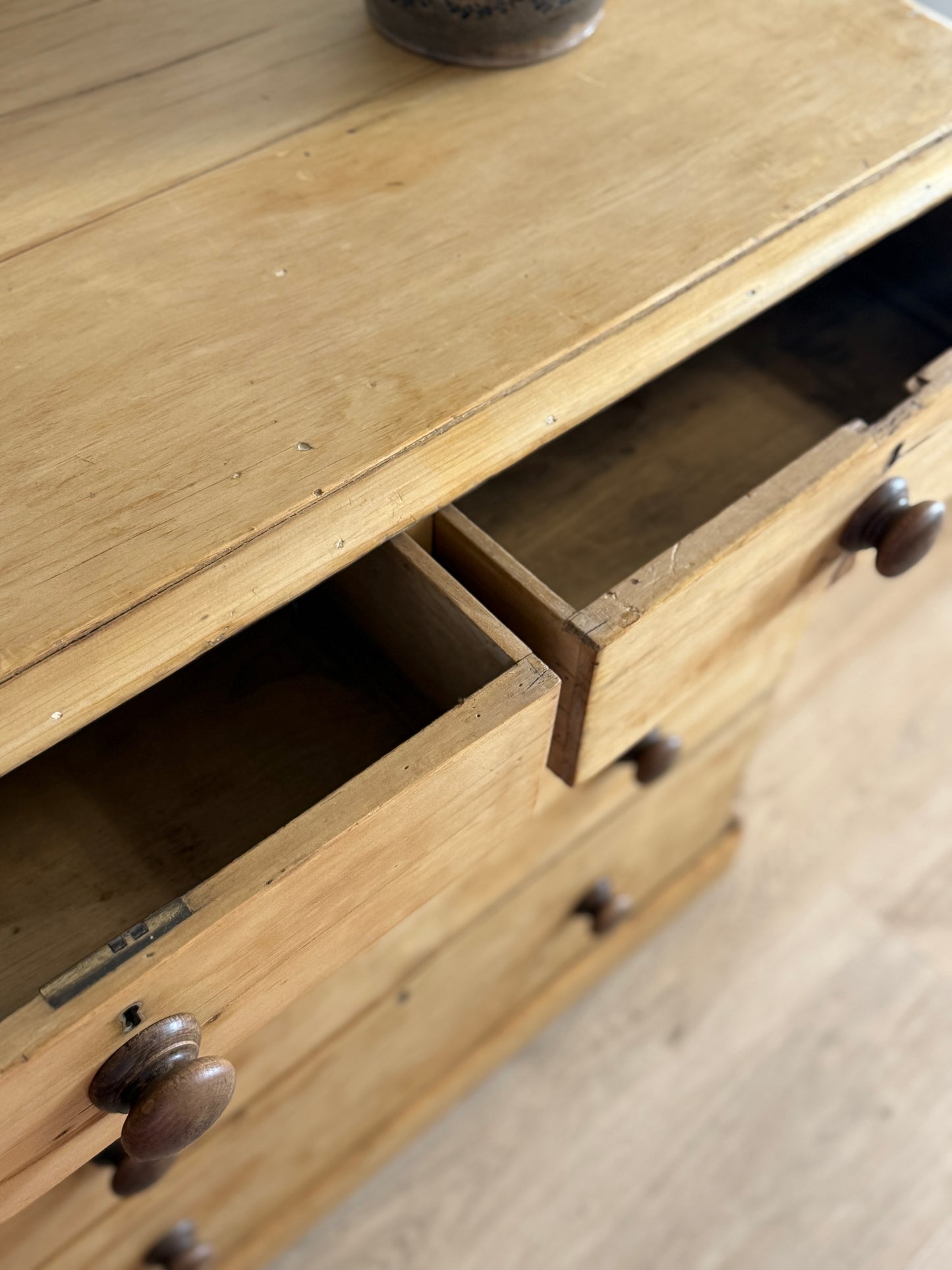 Antique English Pine Dresser/Chest of Drawers